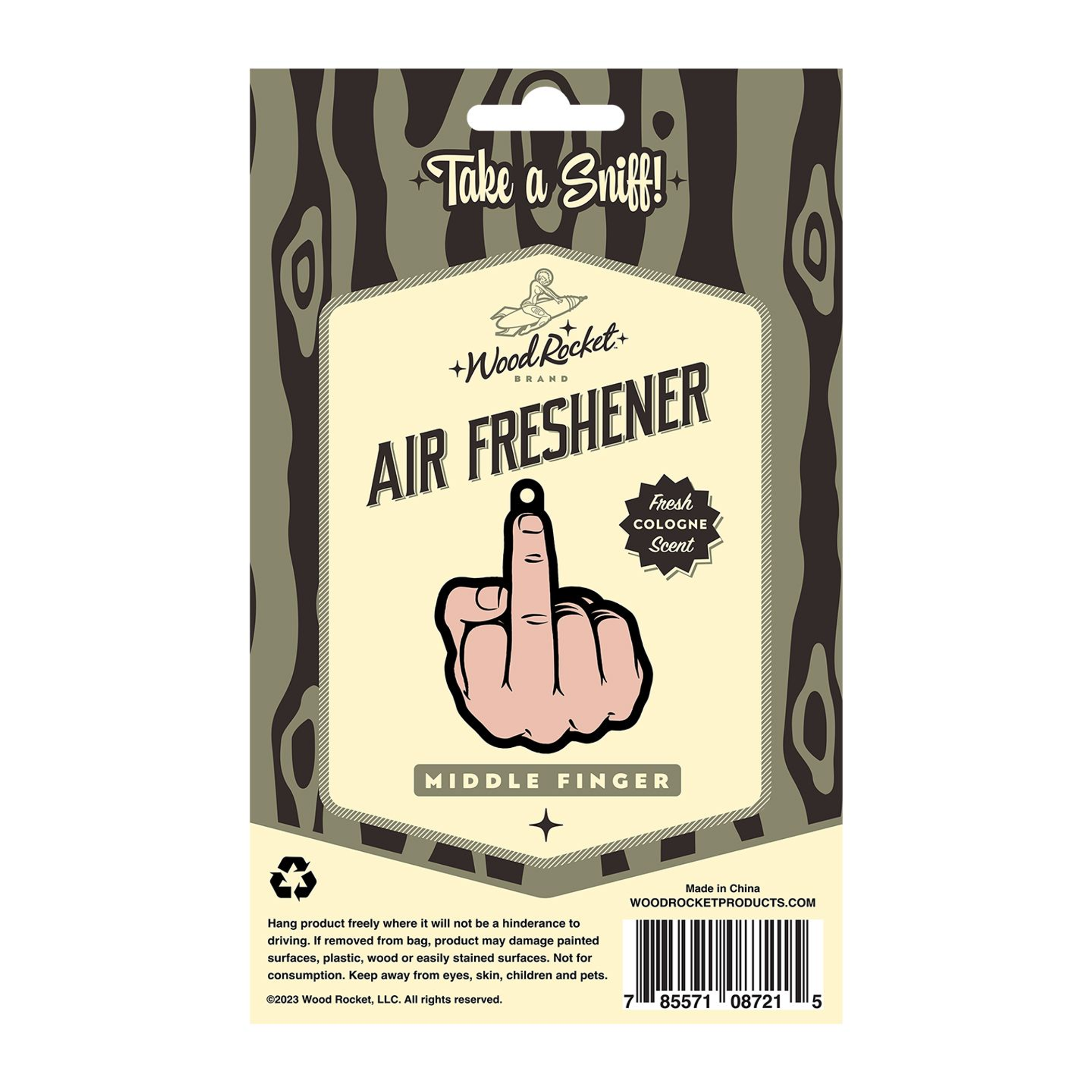 Middle Finger Peach Air Freshener – Cheeky Car & Room Scent