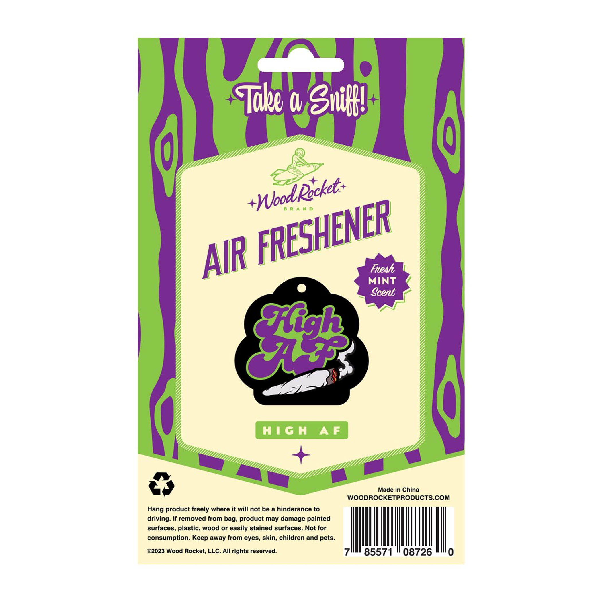 High AF Air Freshener | Wood Rocket Cheeky Scent