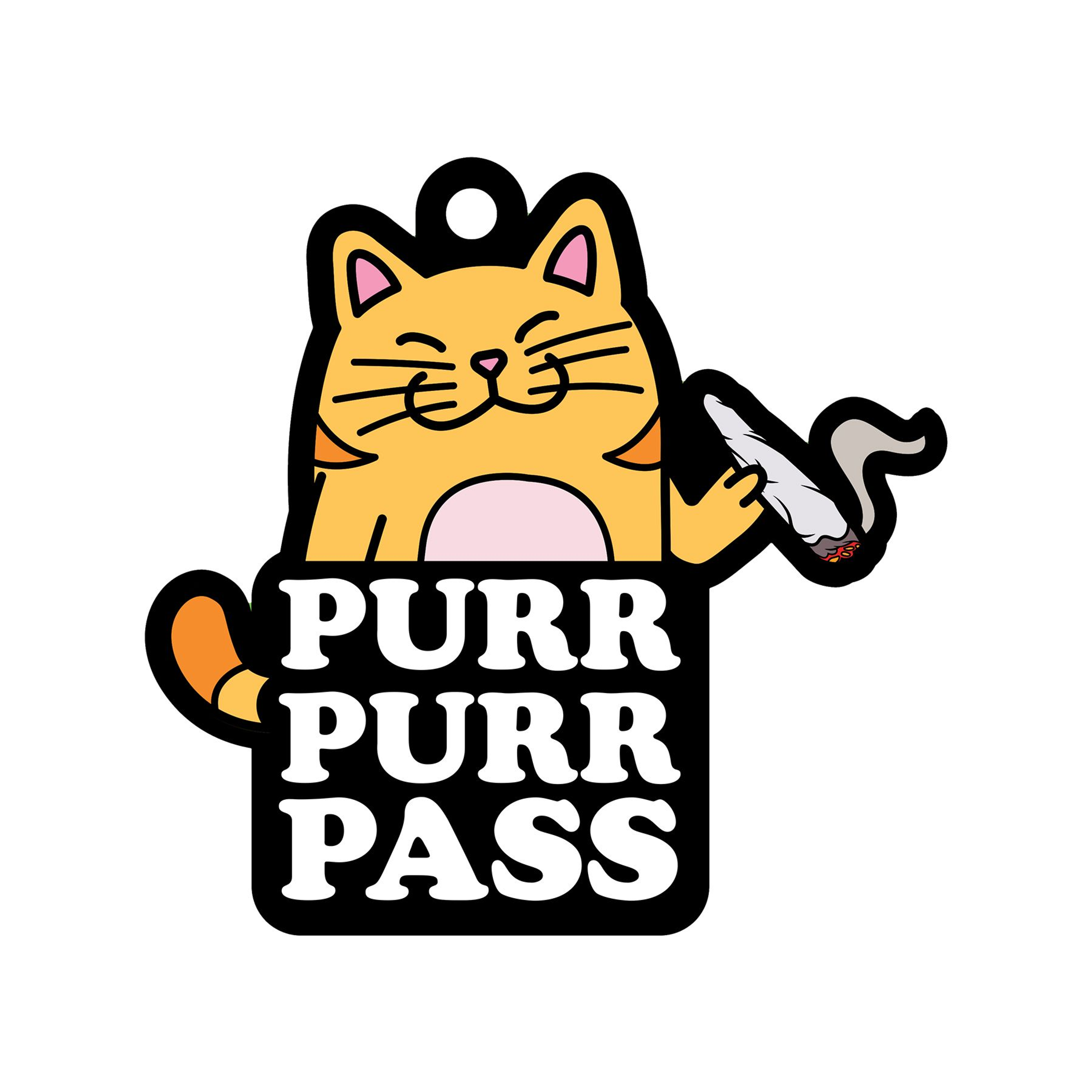 Purr Purr Pass Air Freshener – Wood Rocket Cheeky Novelty