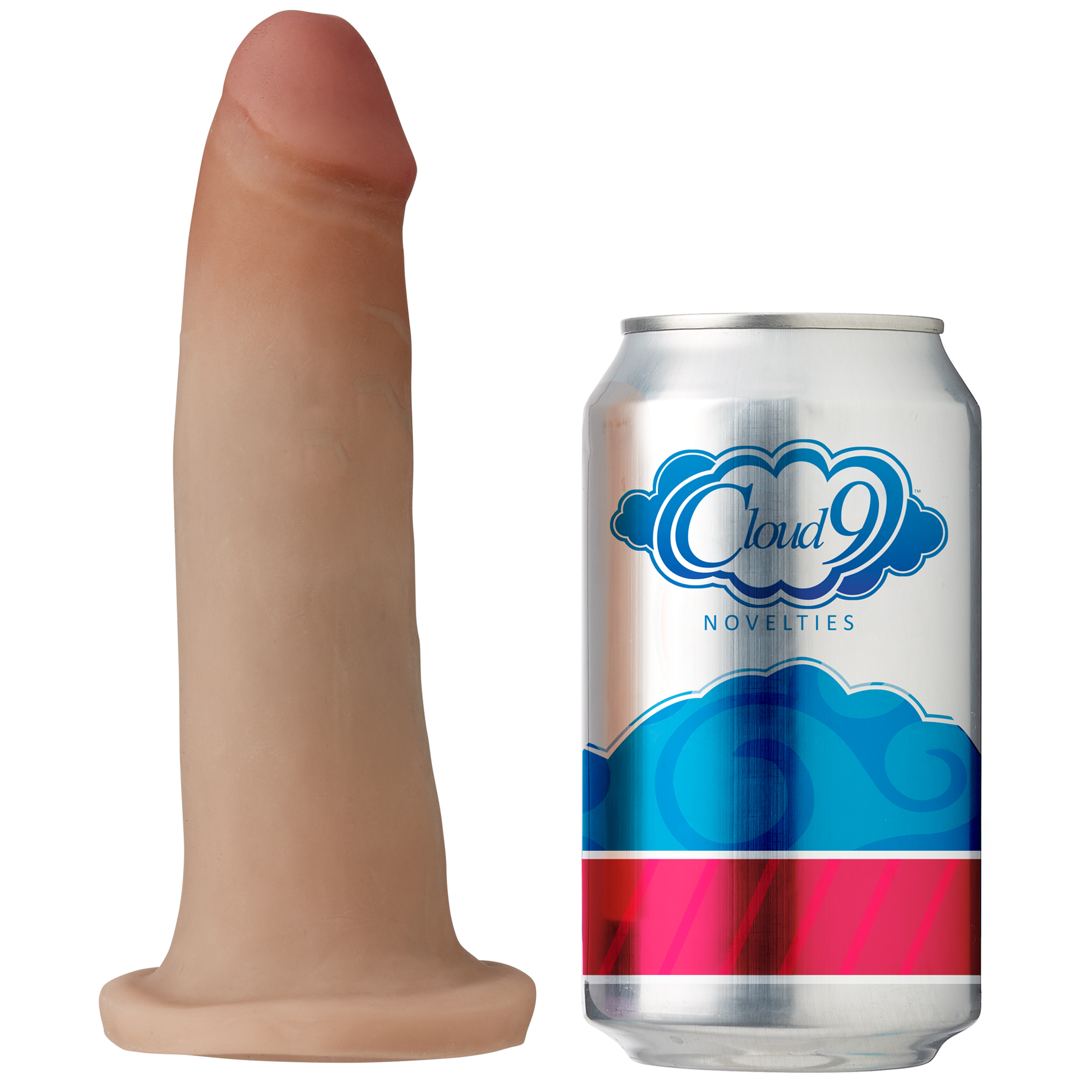 Cloud 9 Dual-Density Touch Dildo in Tan Mocha, 7-Inch