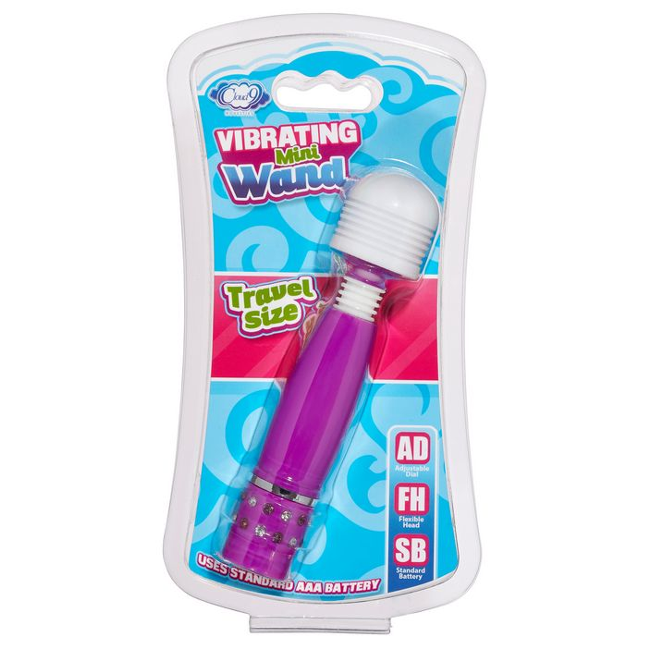 Cloud 9 Mini Wand Massager in Purple