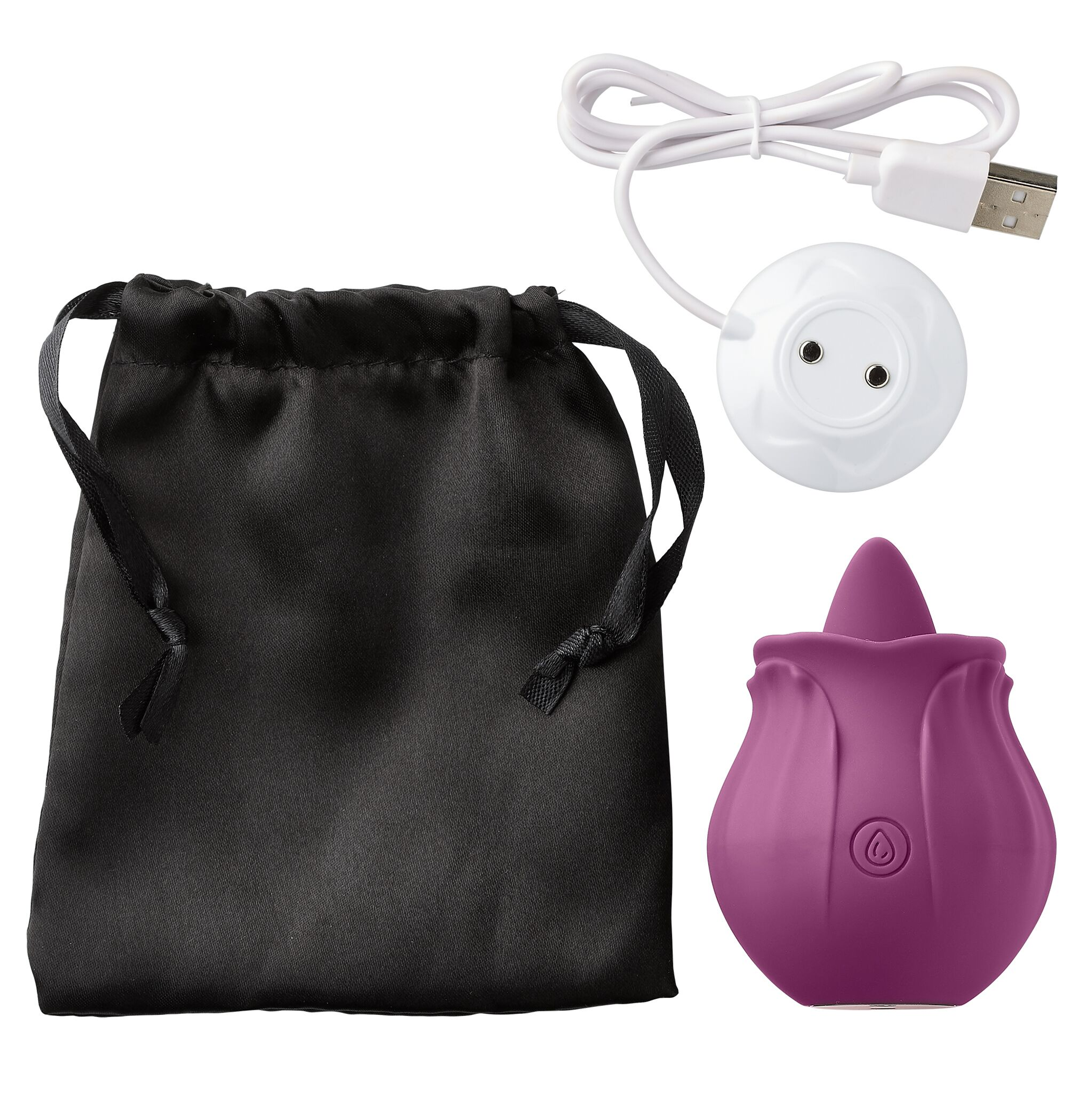 Cloud 9 Flutter Oral Tongue Stimulator, Plum