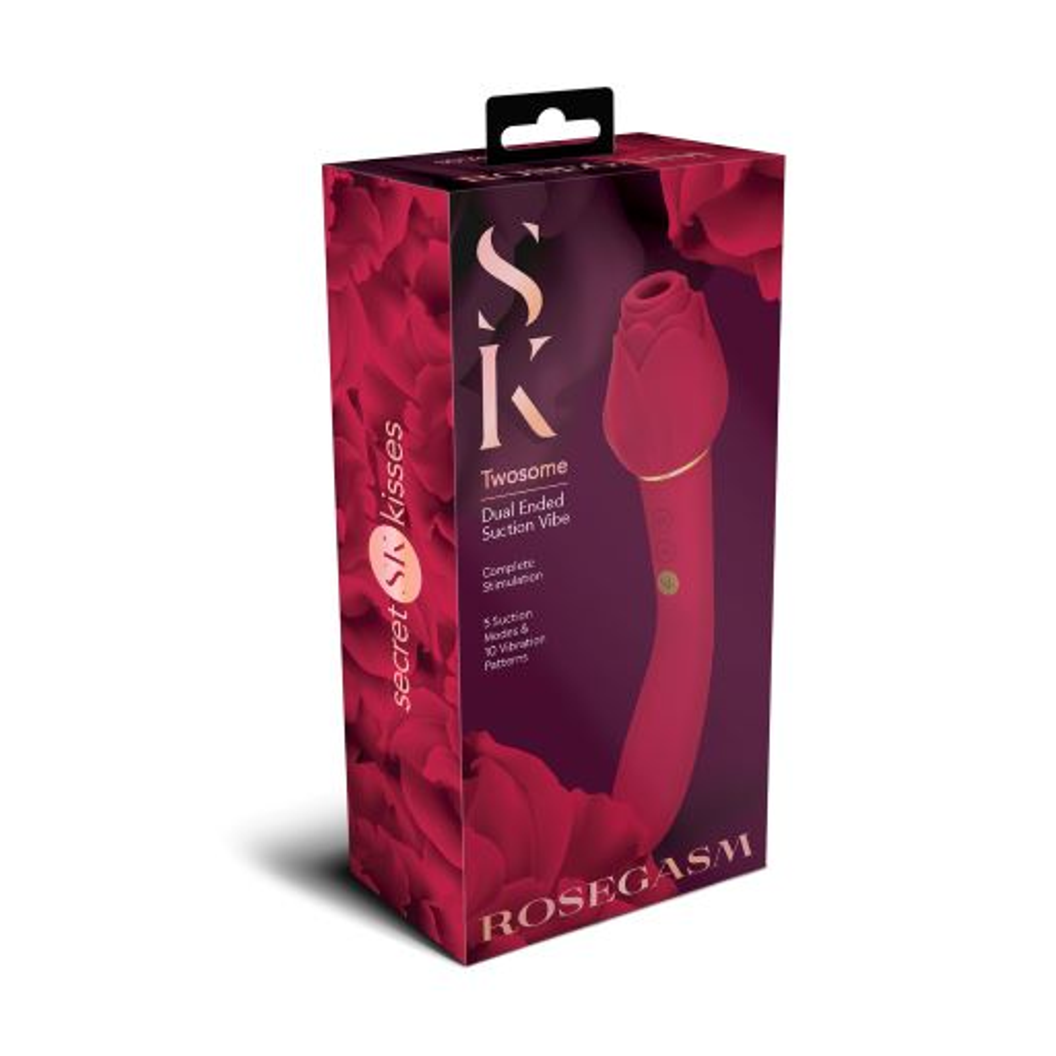 Secret Kisses Rosegasm Twosome Couples Vibrator