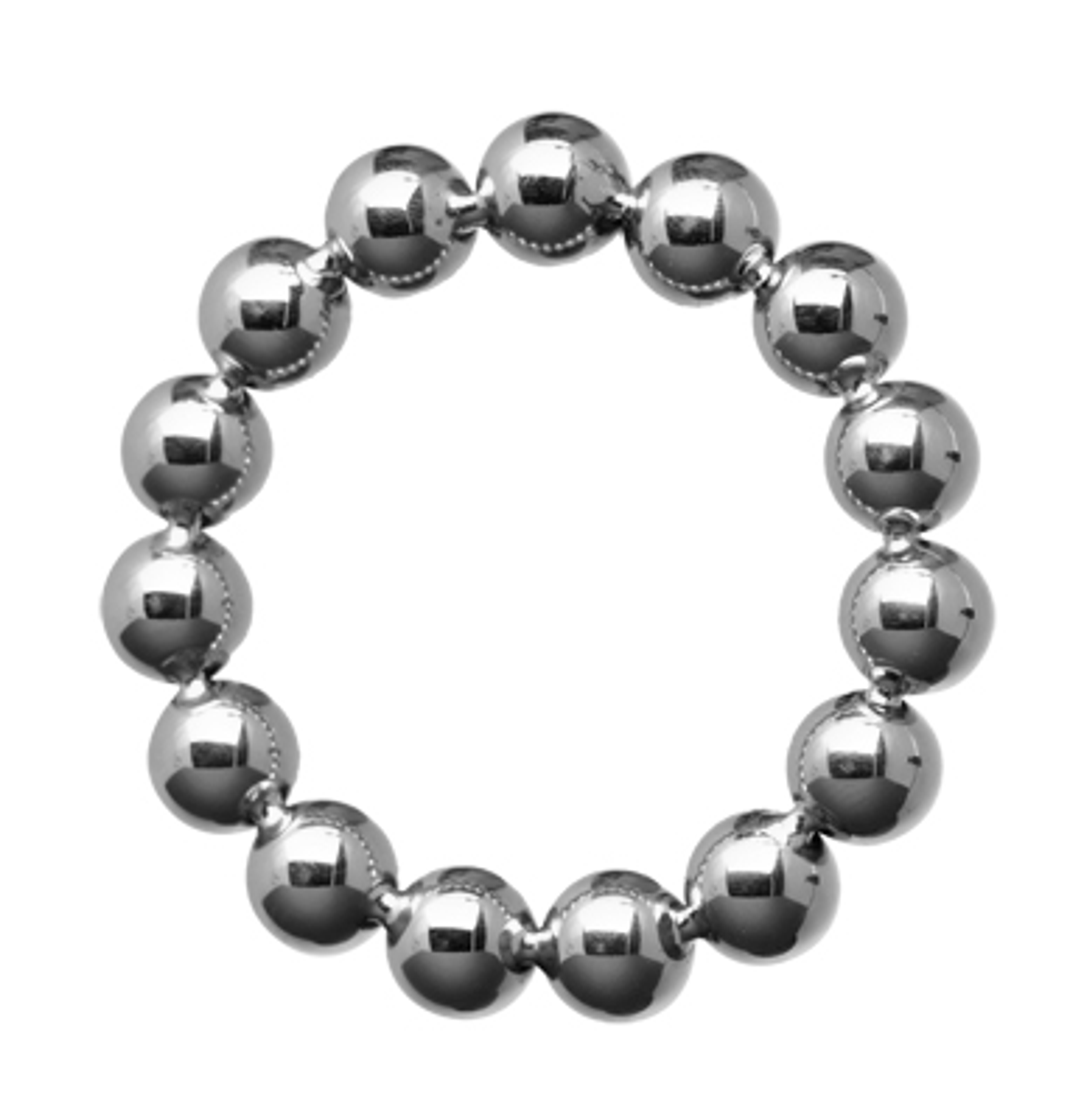 Master Series Stainless Steel Beaded Ring 1.75 Inch