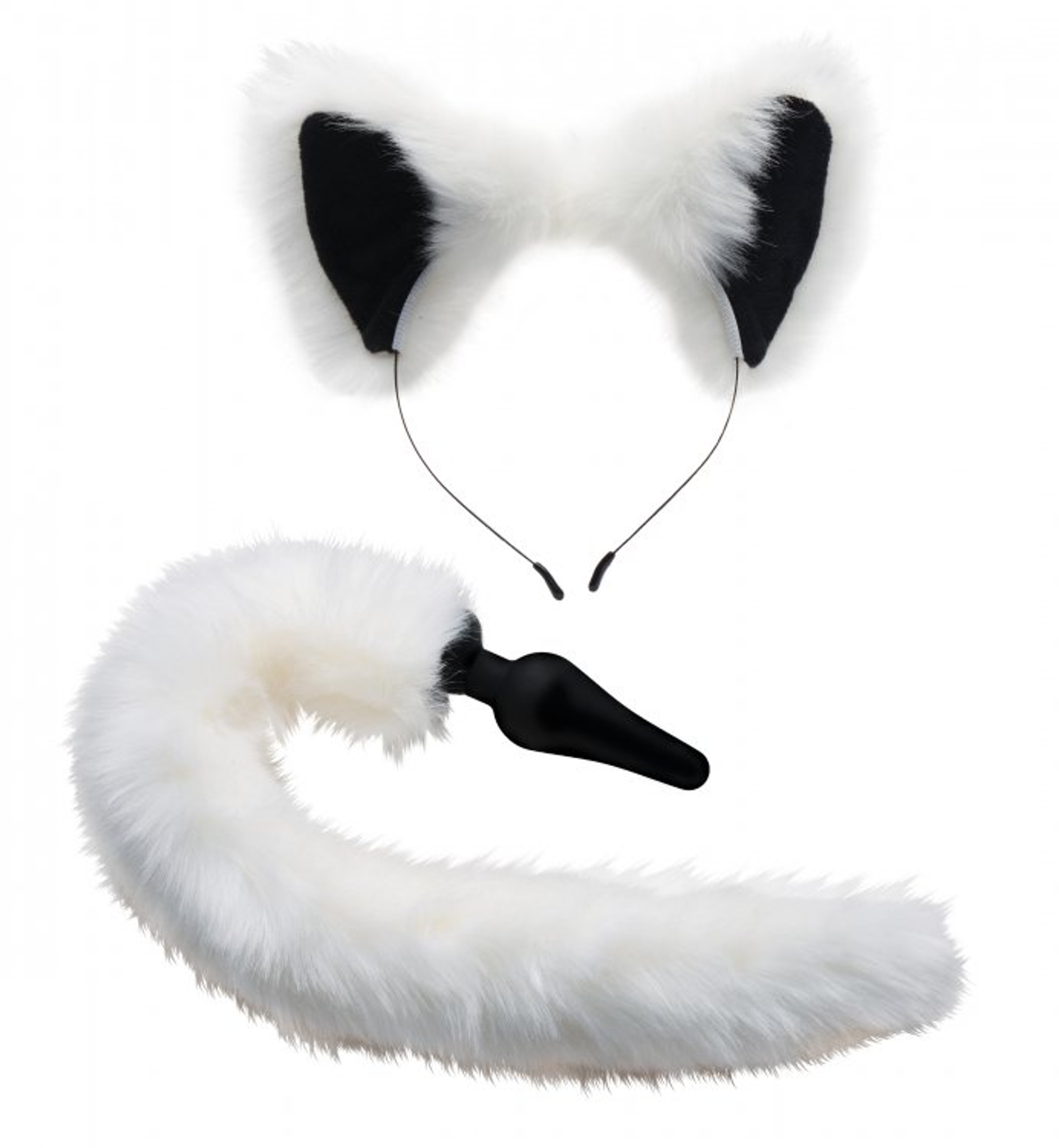 Tailz White Fox Tail & Ears Set | Roleplay Kit