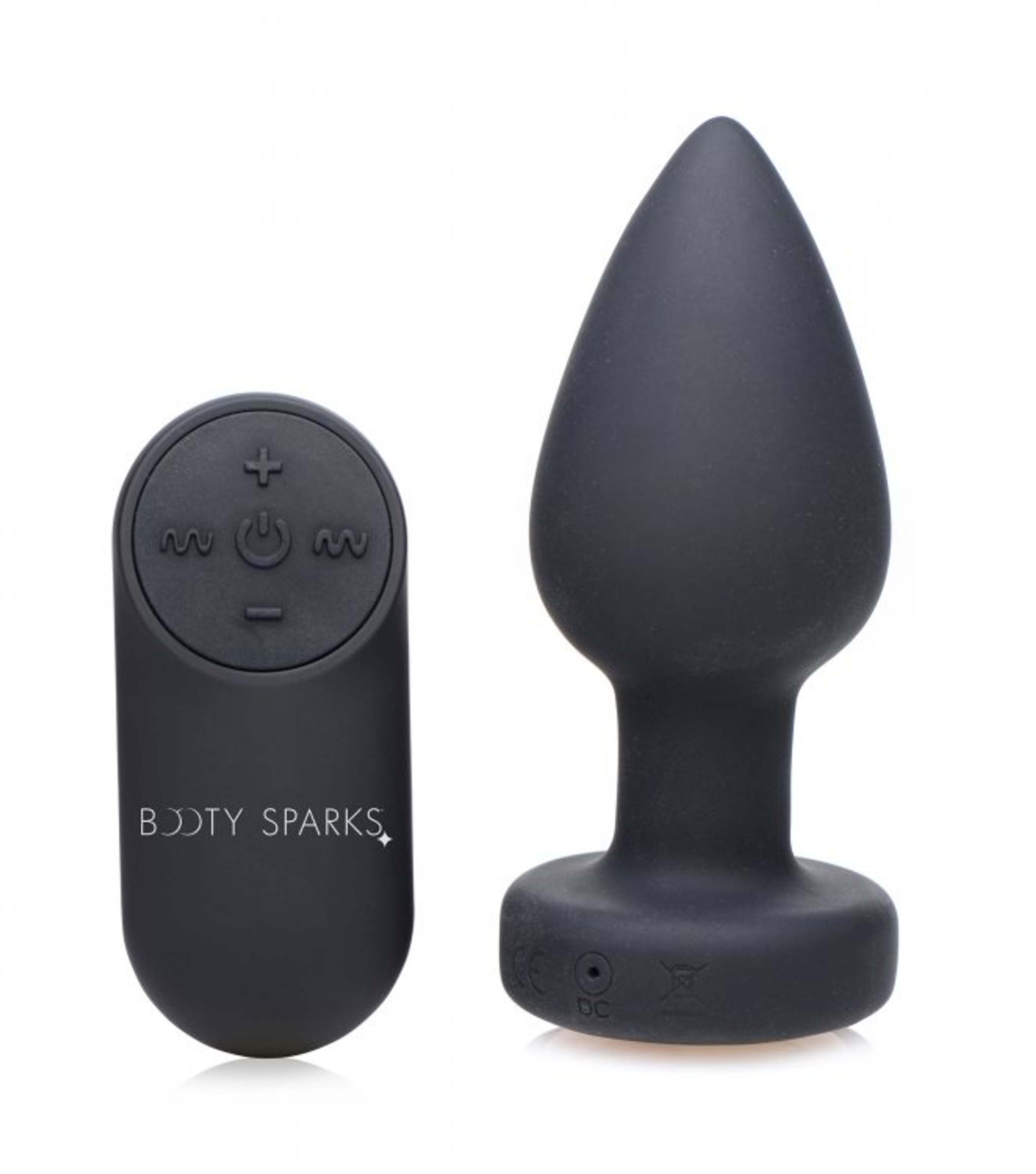 Silicone LED Vibrating Anal Plug - Medium