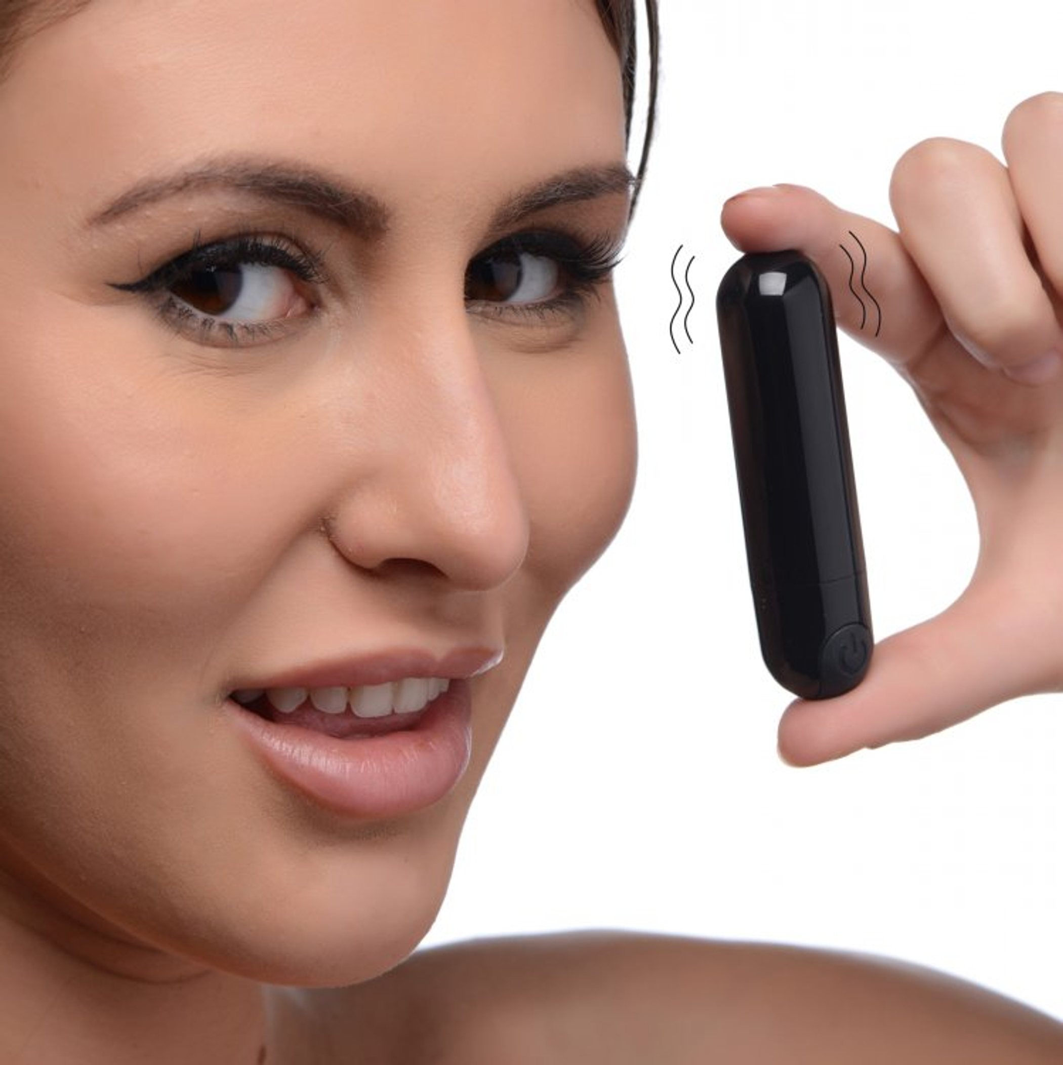 Bang! 10X Vibrating Metallic Bullet, Black