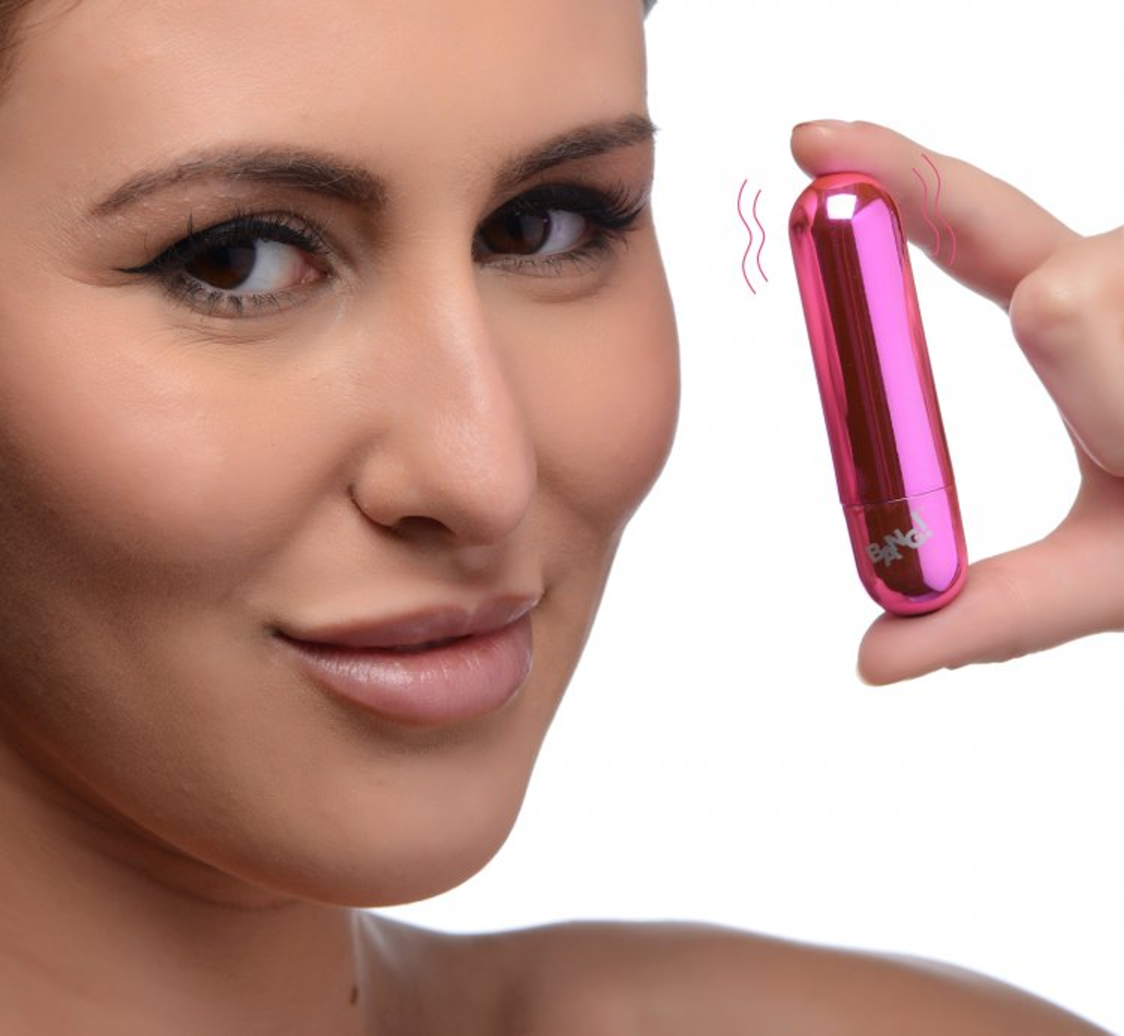 Bang! 10X Vibrating Metallic Bullet in Pink