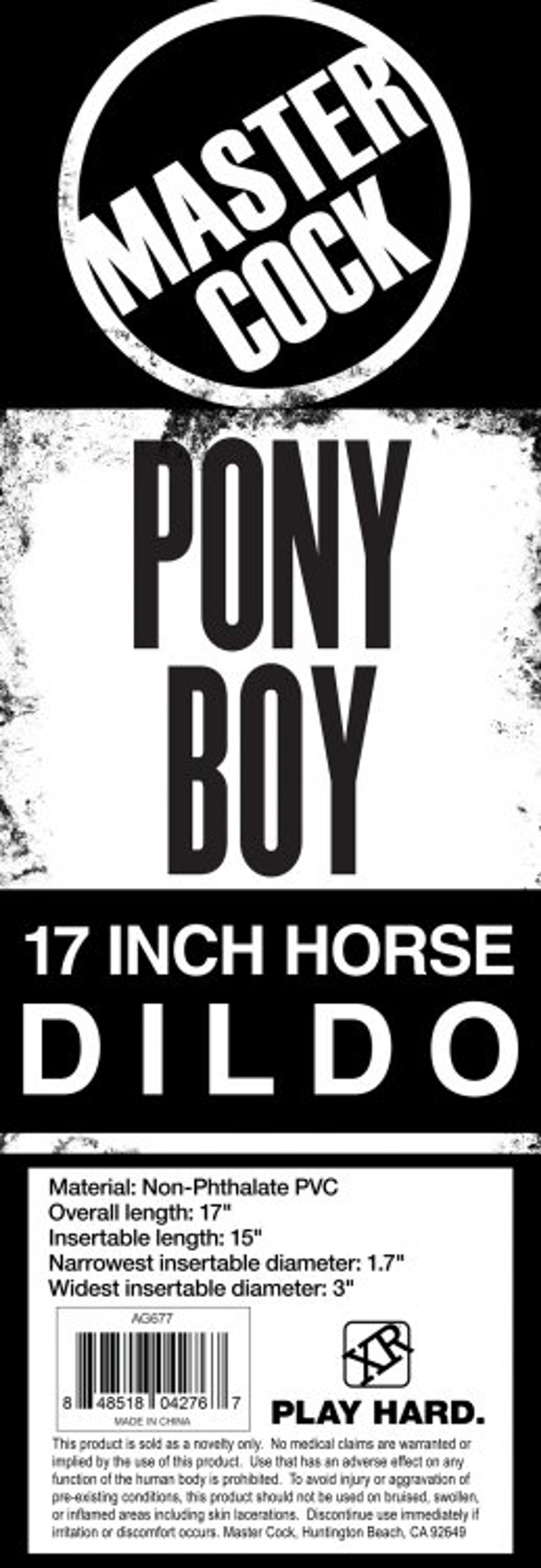 Master Cock Pony Boy 17-Inch Horse Dildo