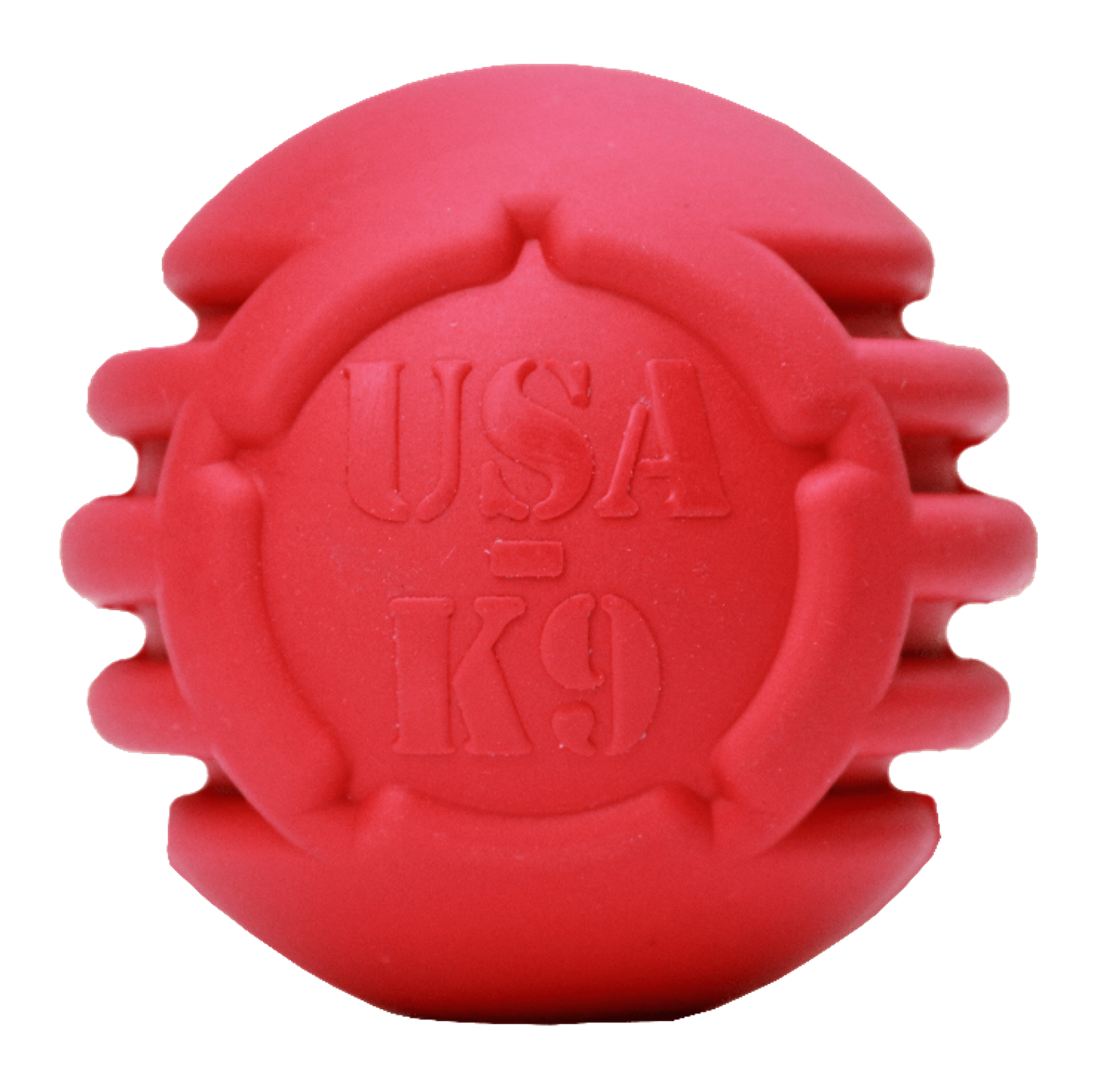 USA-K9 Stars and Stripes Ultra-Durable Rubber Chew Ball Image 1