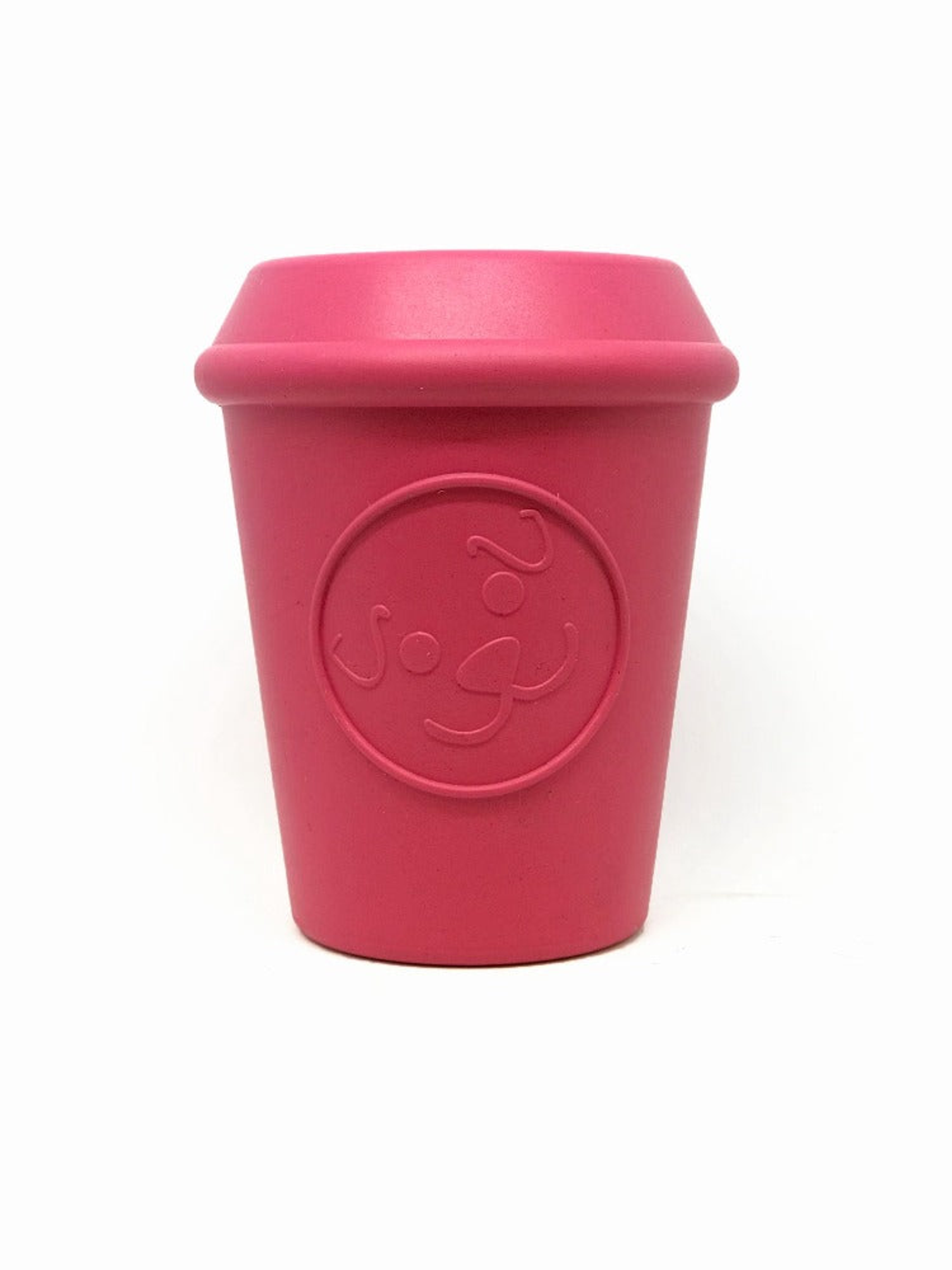 Coffee Cup Durable Rubber Chew Toy and Treat Dispenser Image 1
