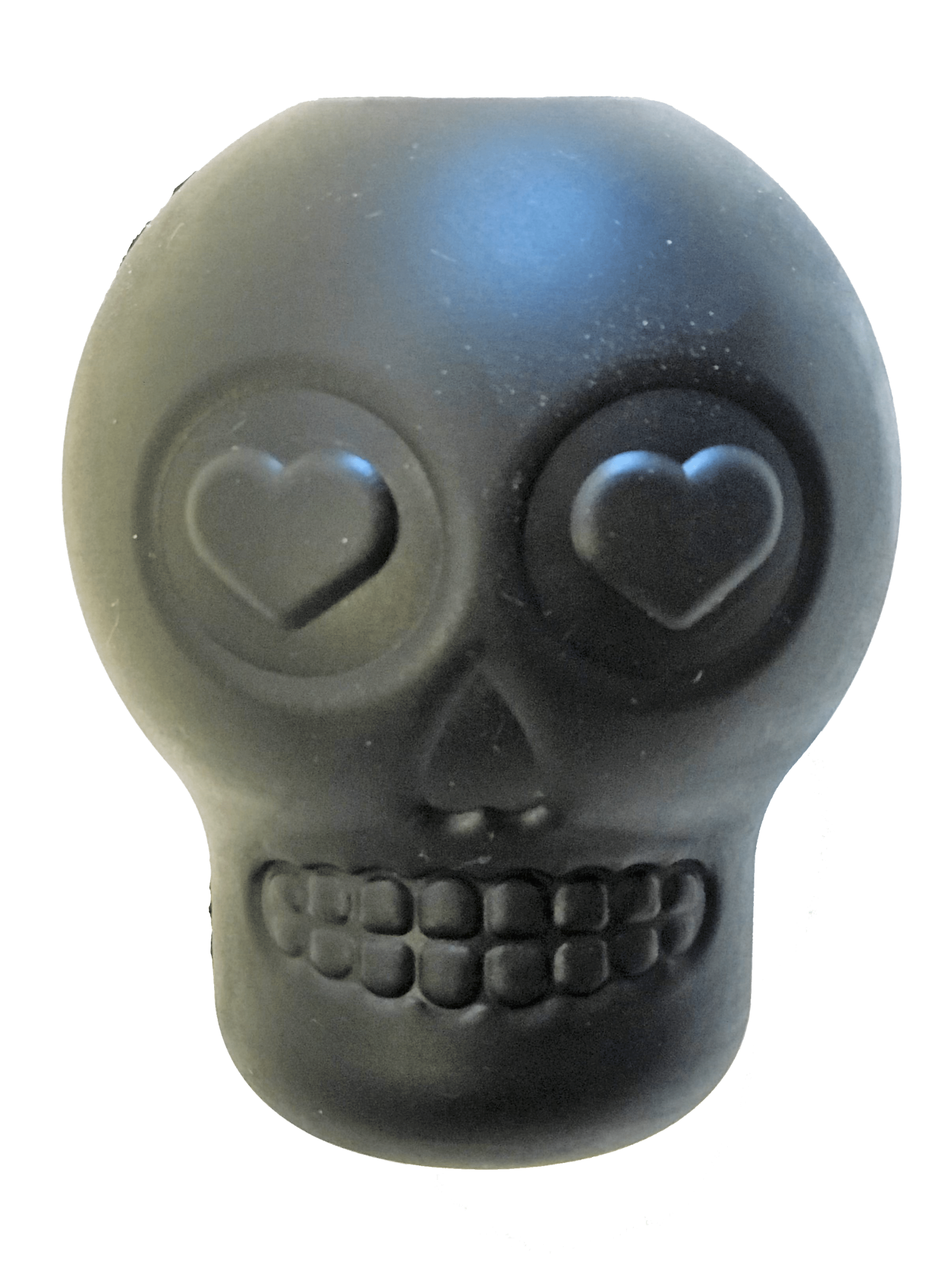 MKB Sugar Skull Durable Rubber Chew Toy & Treat Dispenser Image 1