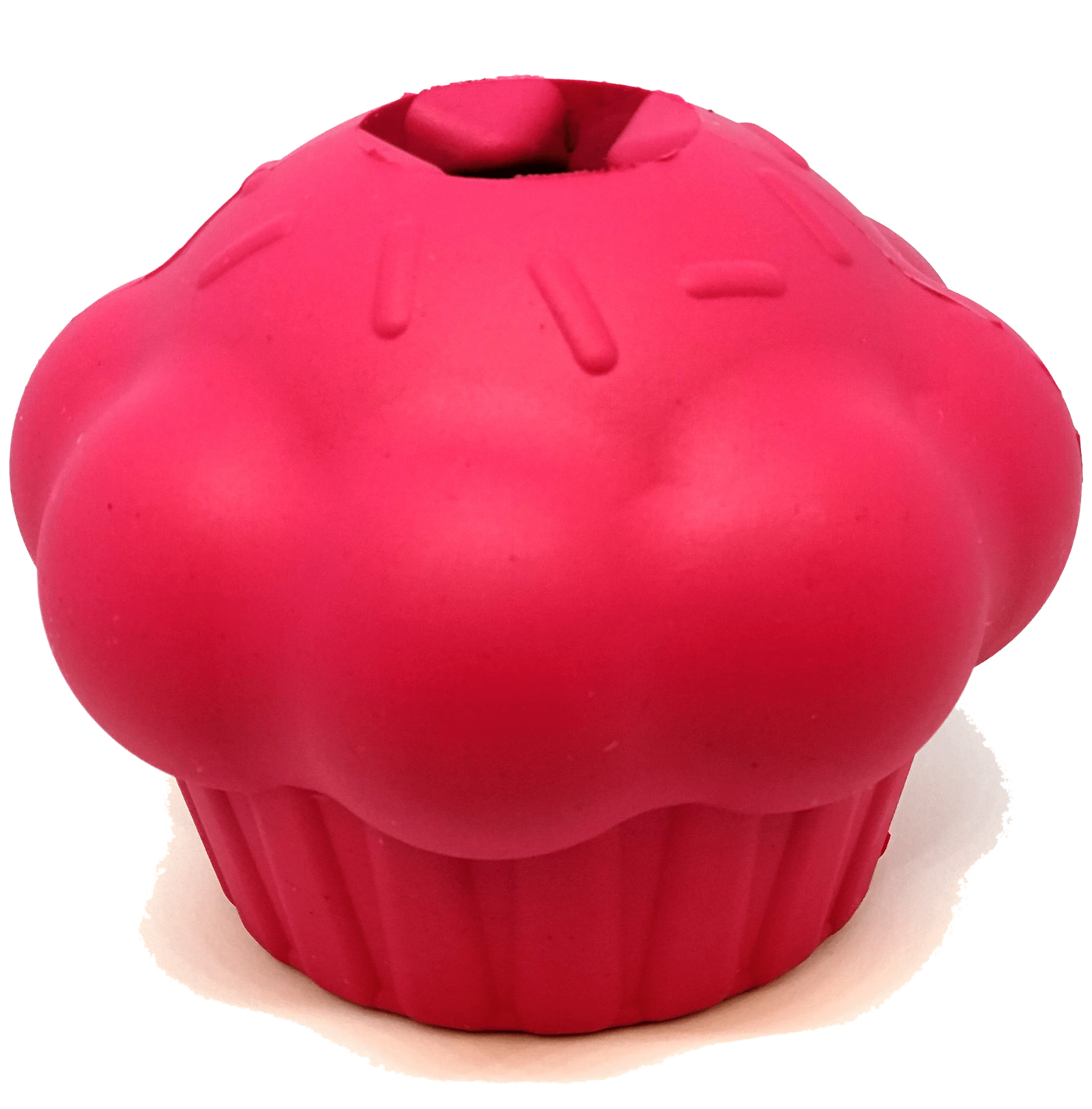 Cupcake Durable Rubber Chew Toy & Treat Dispenser Image 1