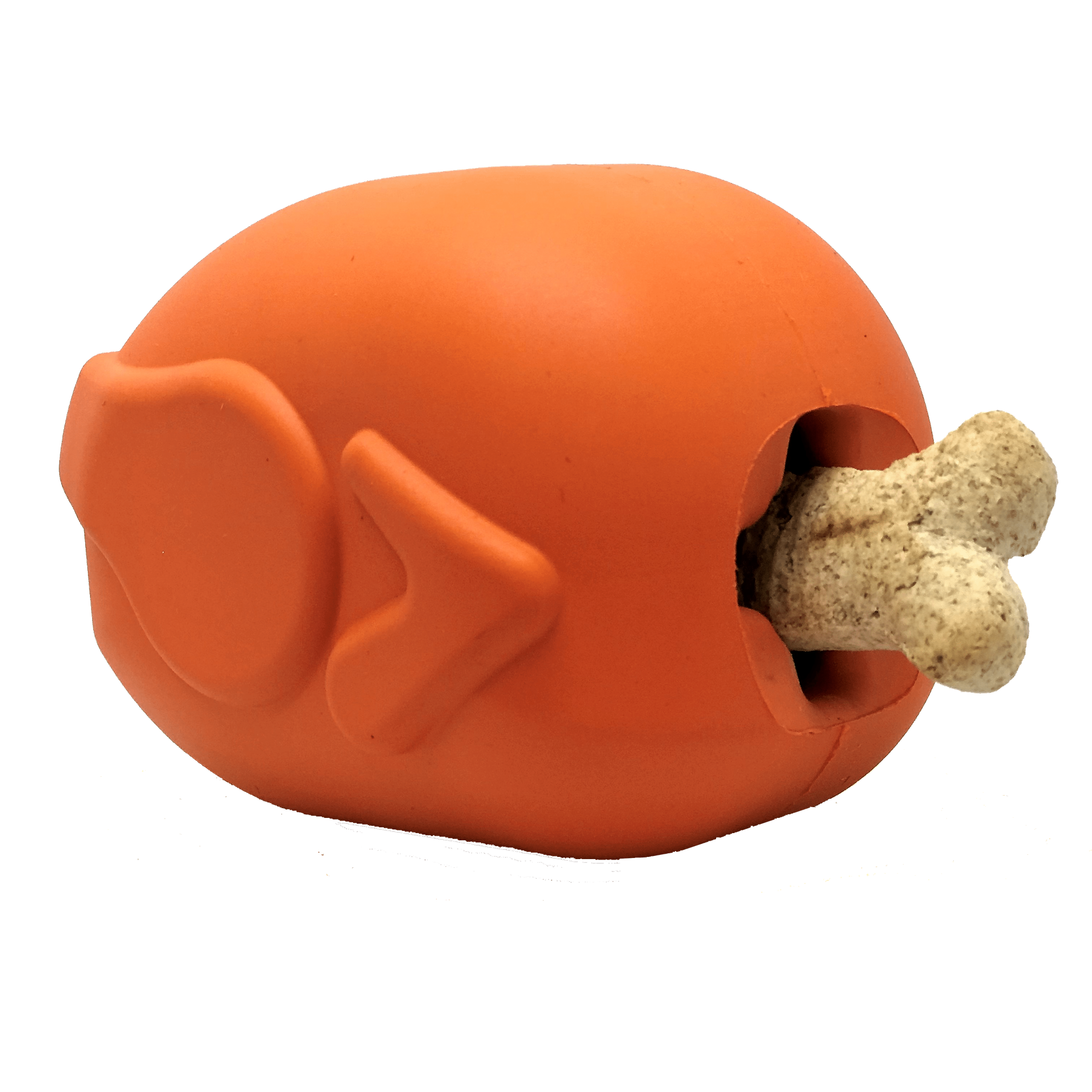 MKB Roasted Turkey Durable Rubber Chew Toy & Treat Dispenser Image 1