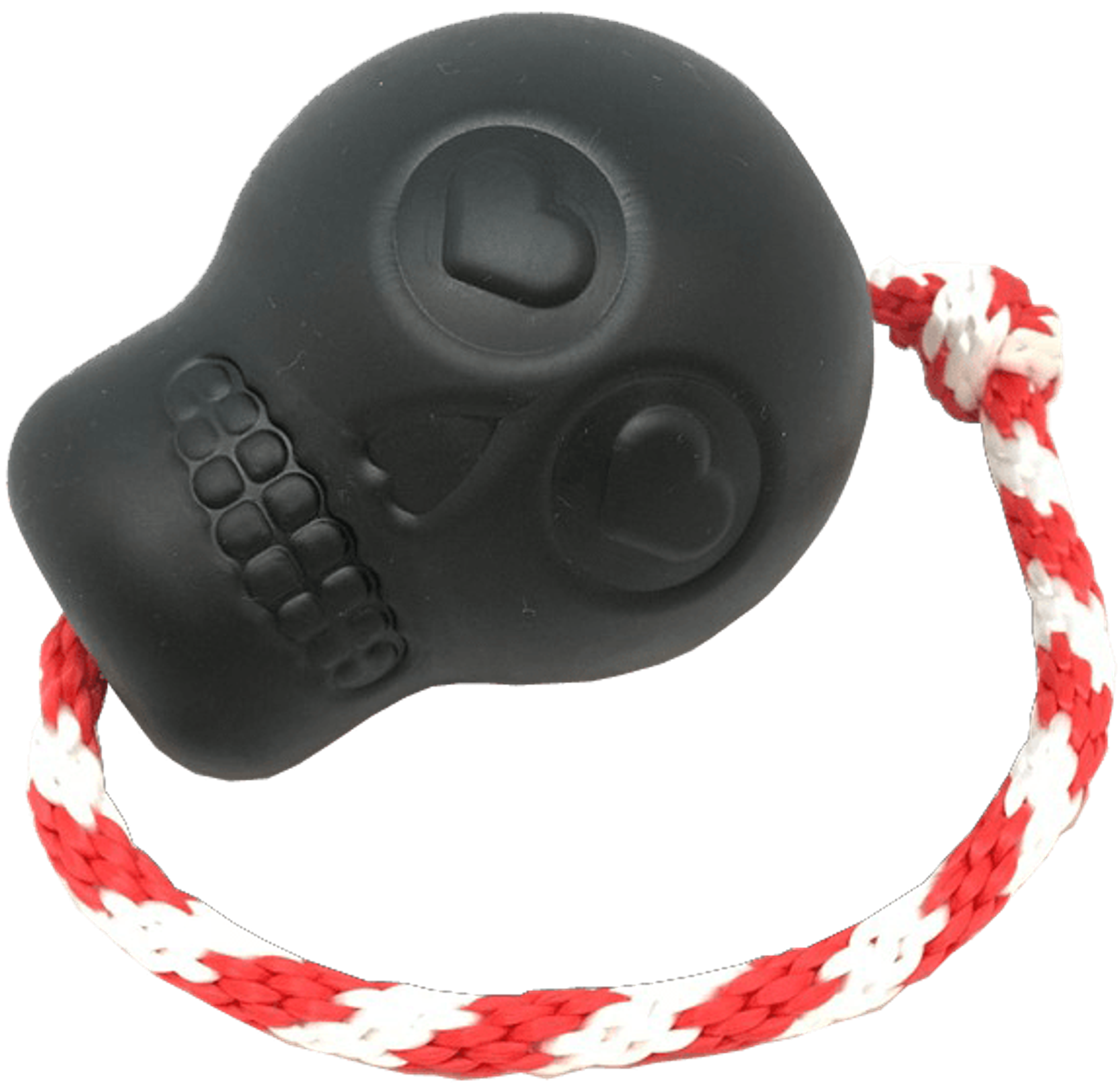 USA-K9 Skull Durable Rubber Chew Toy, Treat Dispenser, Reward Toy, Tug Toy, and Retrieving Toy Image 1