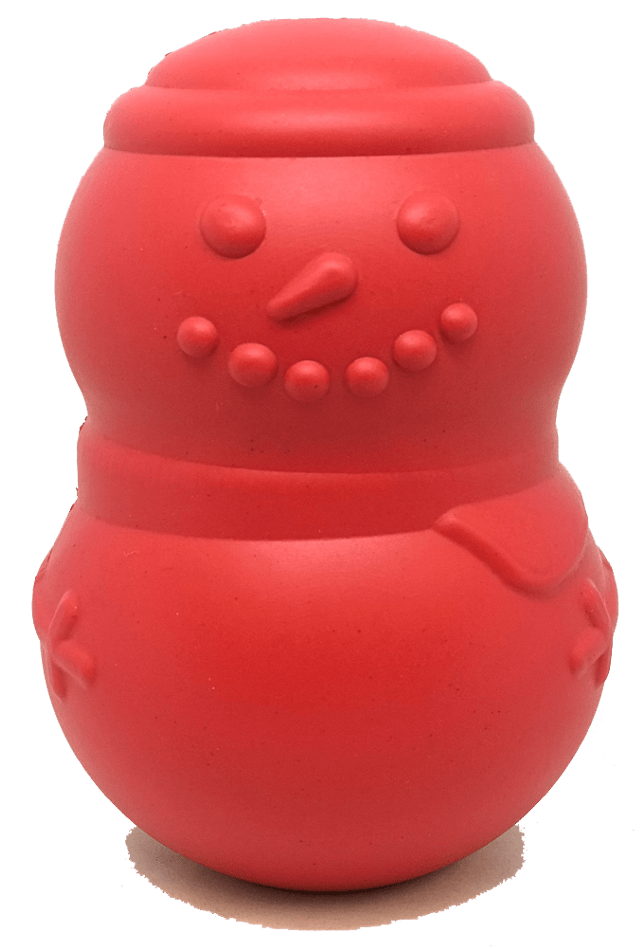 MKB Snowman Durable Rubber Chew Toy & Treat Dispenser Image 1