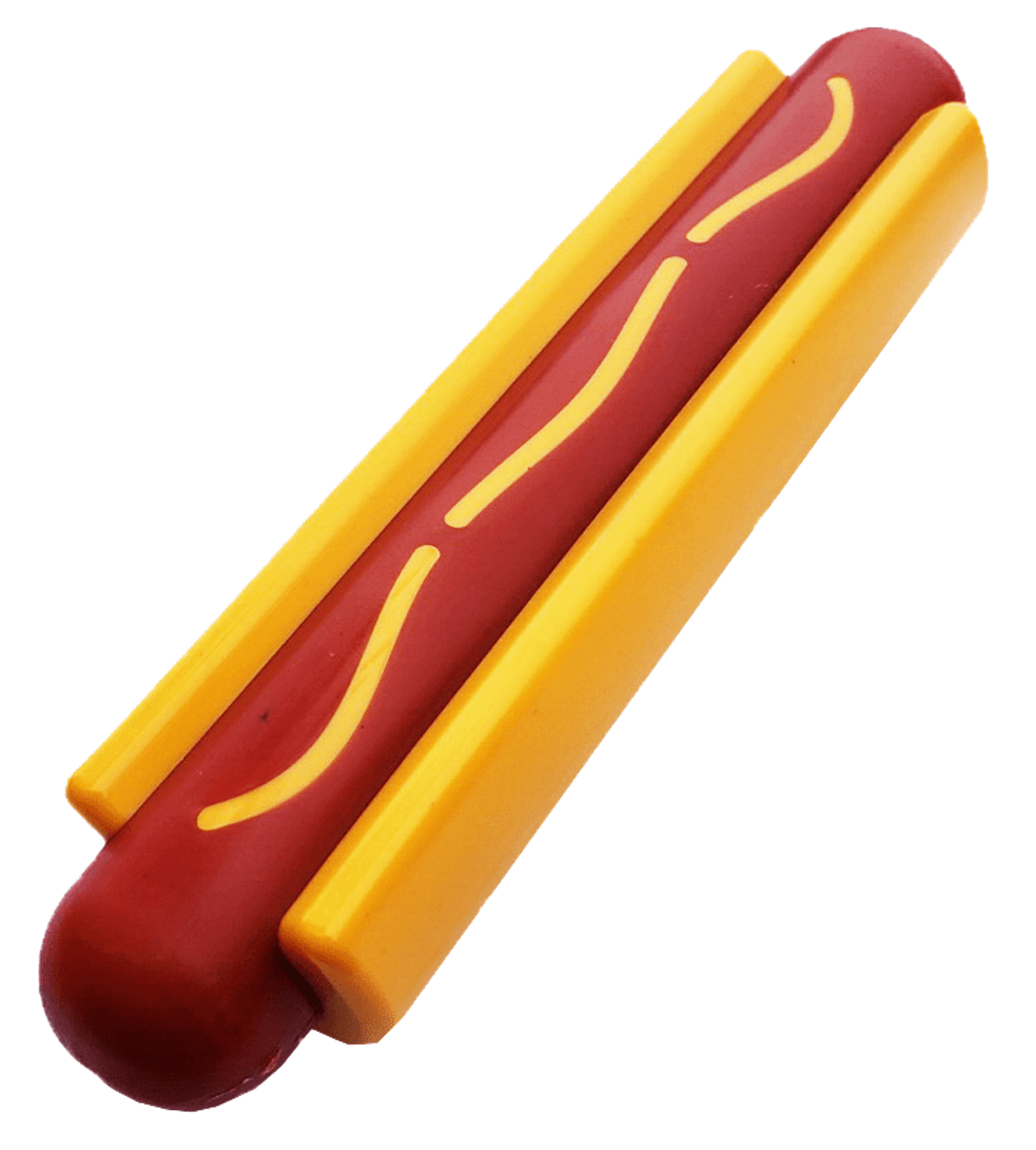 SP Hot Dog Ultra Durable Nylon Dog Chew Toy for Aggressive Chewers Image 1