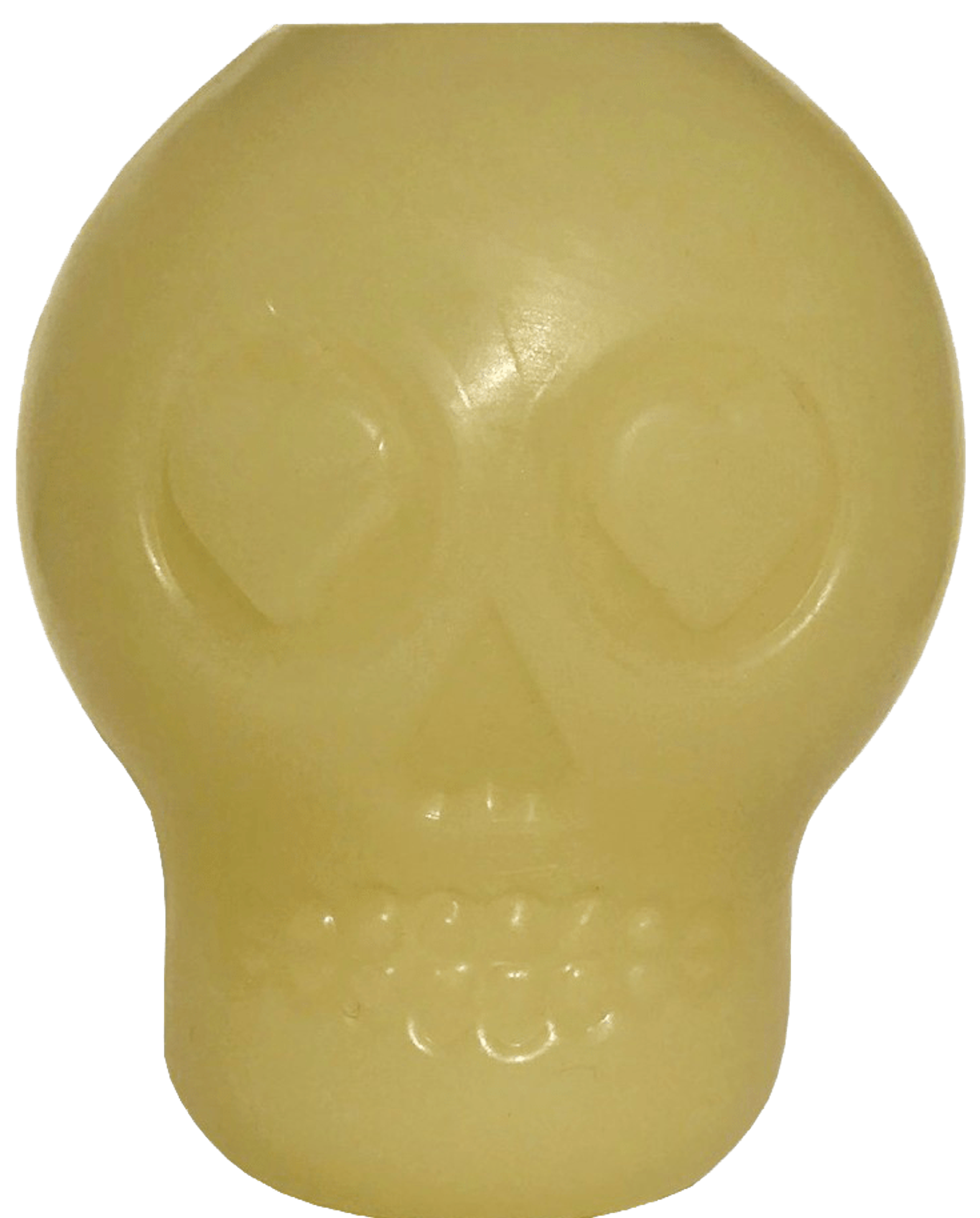 MKB Glow in the Dark Sugar Skull Chew Toy & Treat Dispenser Image 1