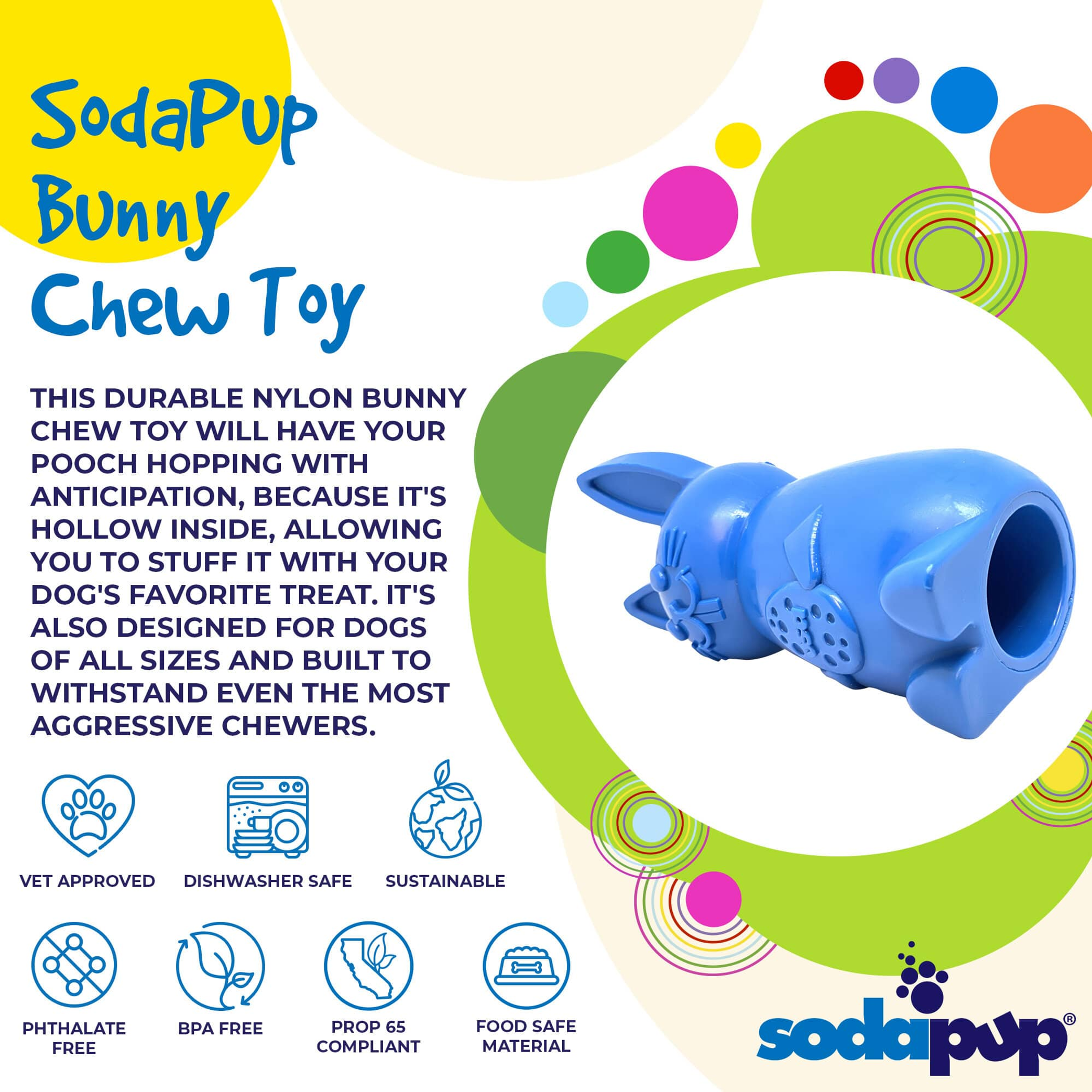 Nylon Chew Toy for Dogs Reduces Problem Behaviors Enrichment Toy Durable Design Hollow Shape Suitable for Heavy Chewers and Aggressive Chewers