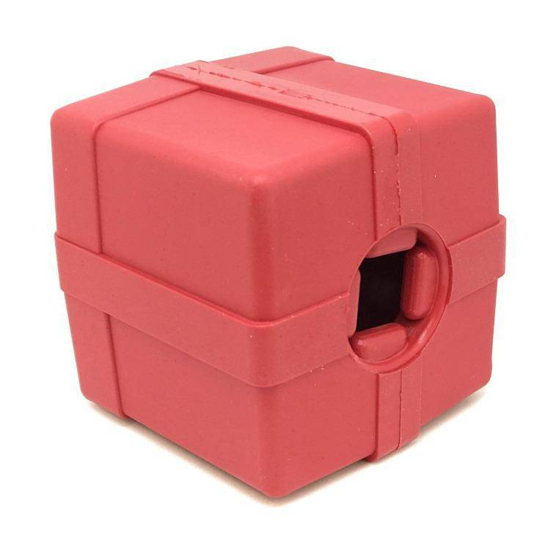 Chew Toy Treat Dispenser Durable Rubber Large 2.75 Inches Tall 2.75 Inches Wide 8.9 Ounces For Dogs 30-50 Pounds USA Made