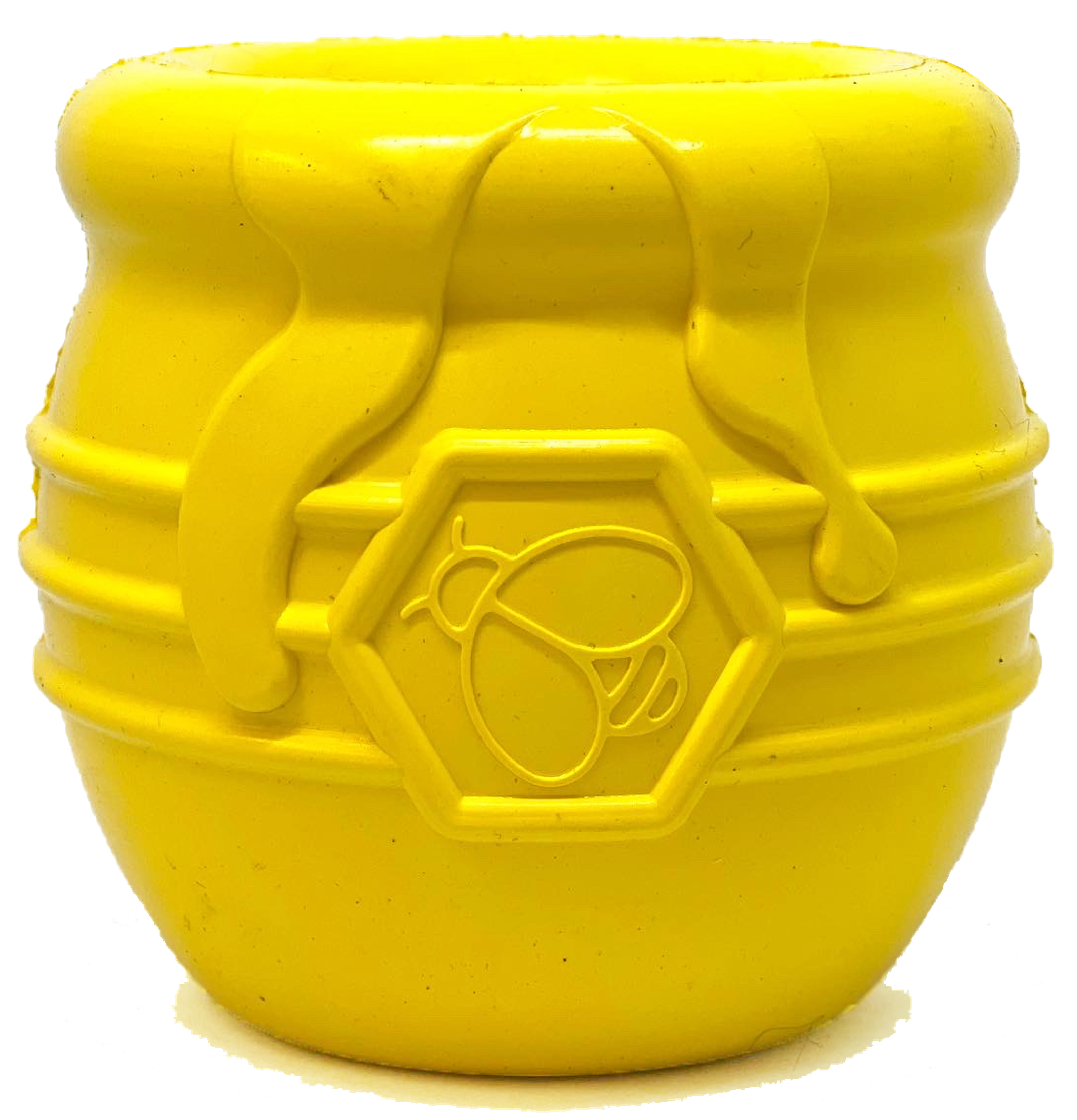 Large Honey Pot Durable Rubber Treat Dispenser & Enrichment Toy Image 1