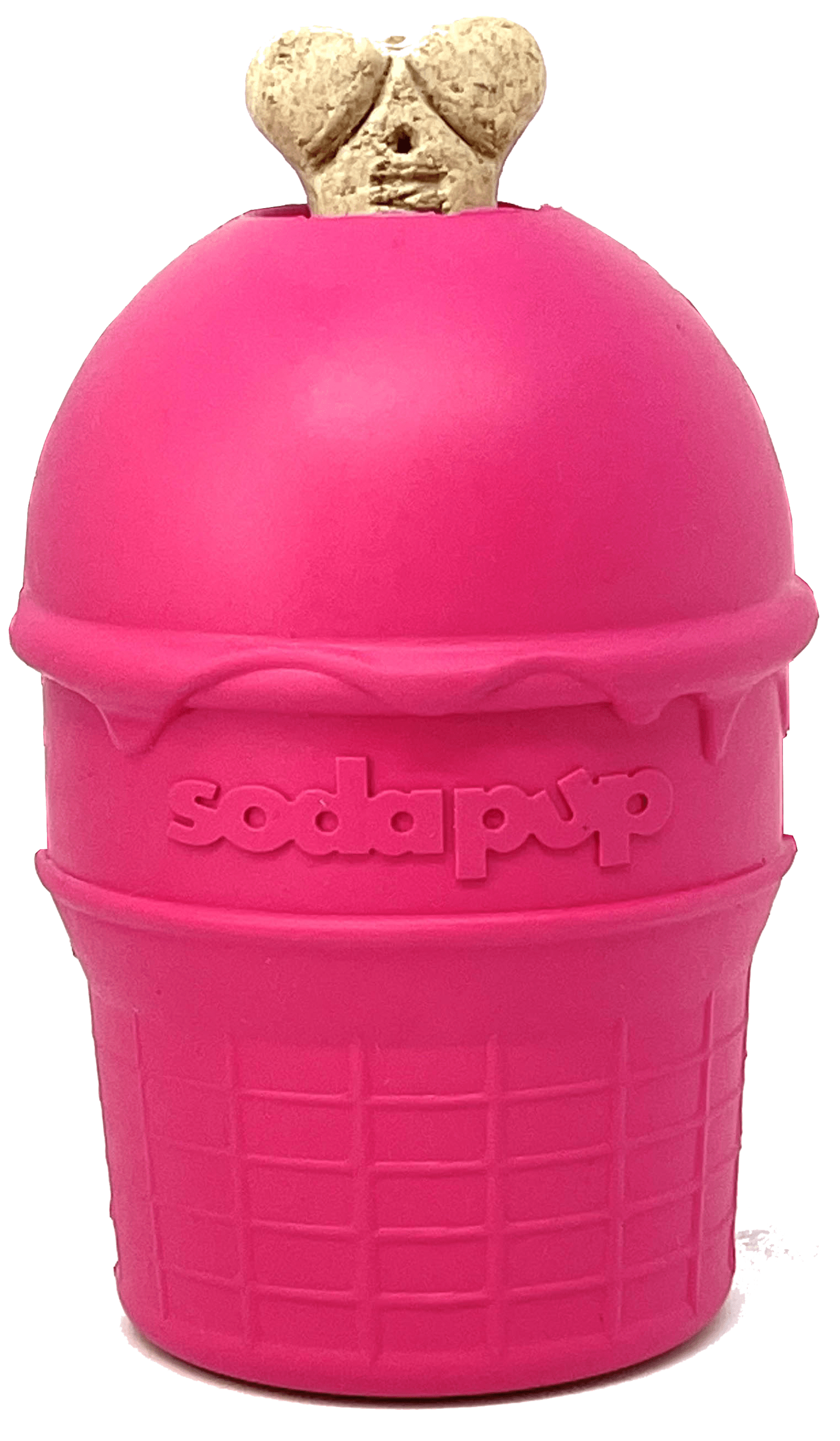 SP Ice Cream Cone Durable Rubber Chew Toy and Treat Dispenser Image 1