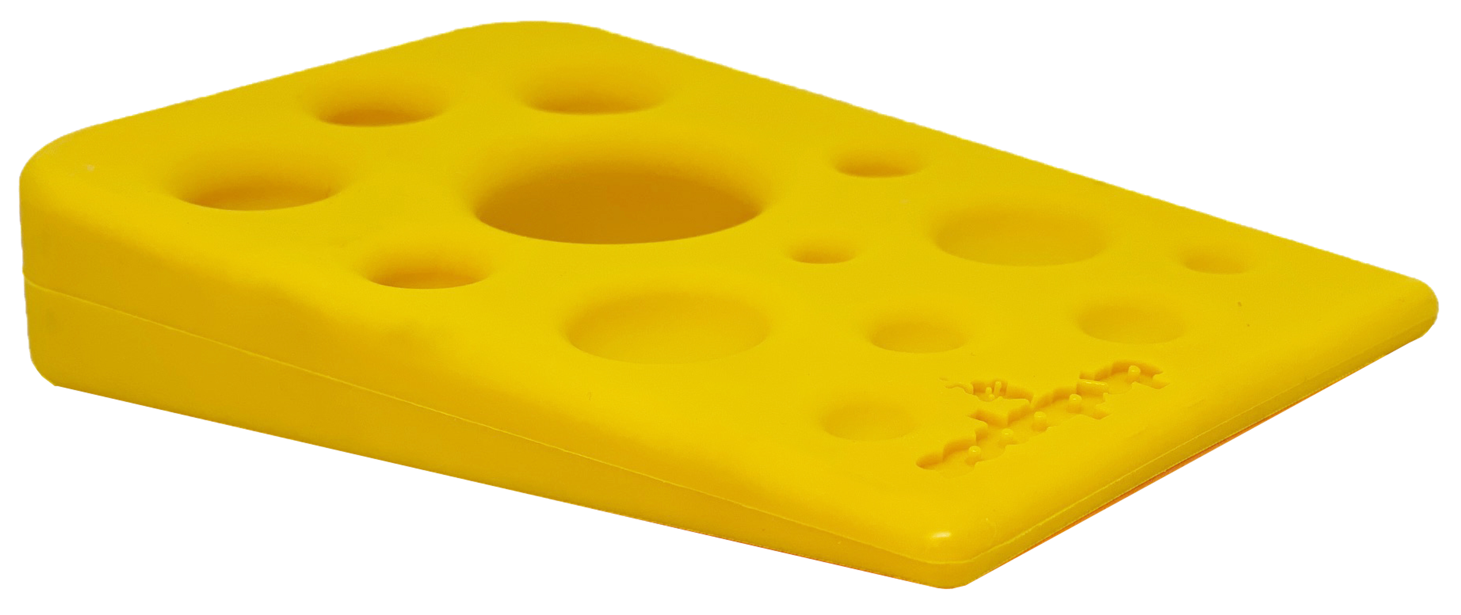 SP Swiss Cheese Wedge Durable Nylon Dog Chew Toy for Aggressive Chewers Image 1