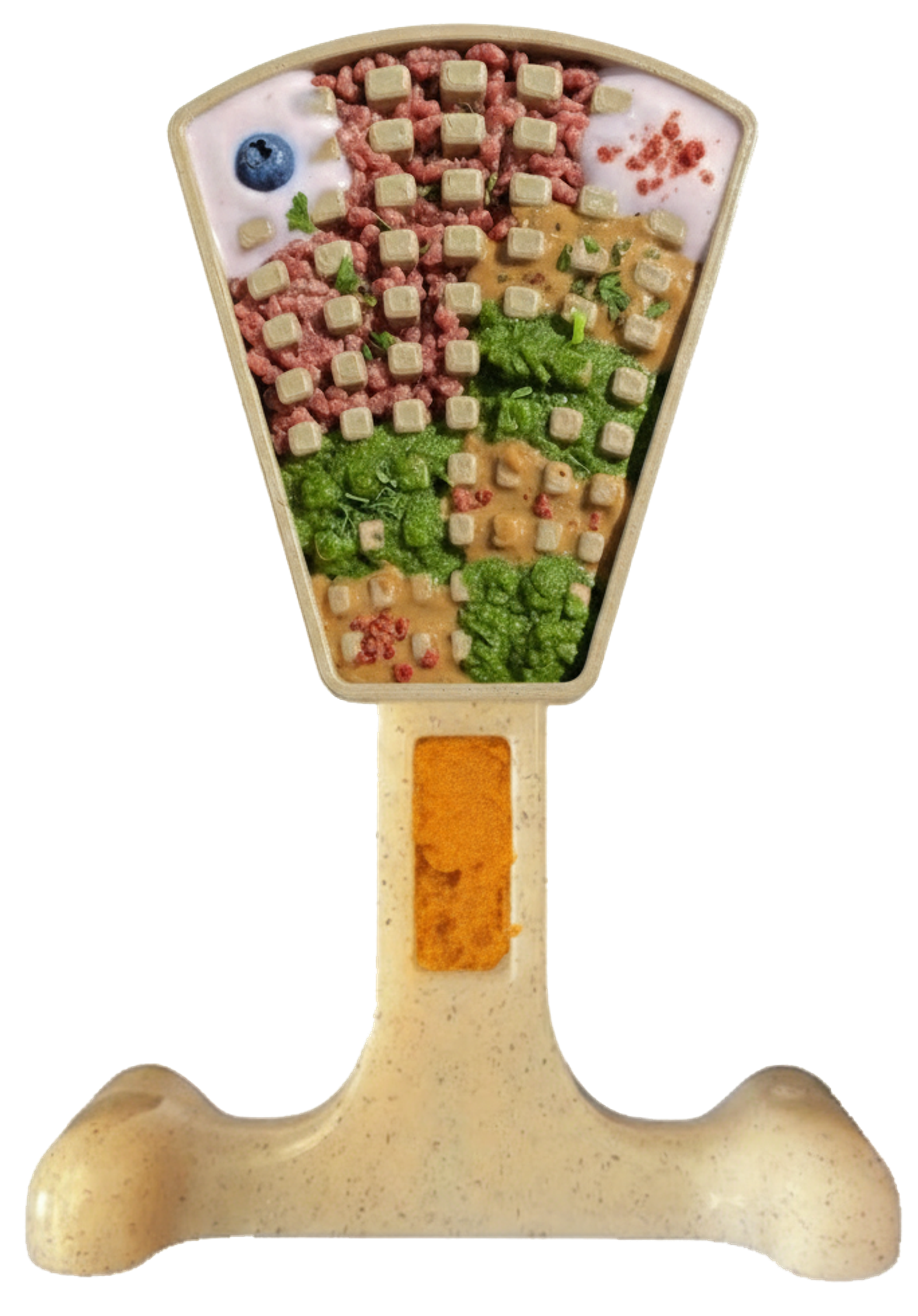Waffle Tower Nylon Chew & Enrichment Toy | 2-in-1 for Aggressive Chewers