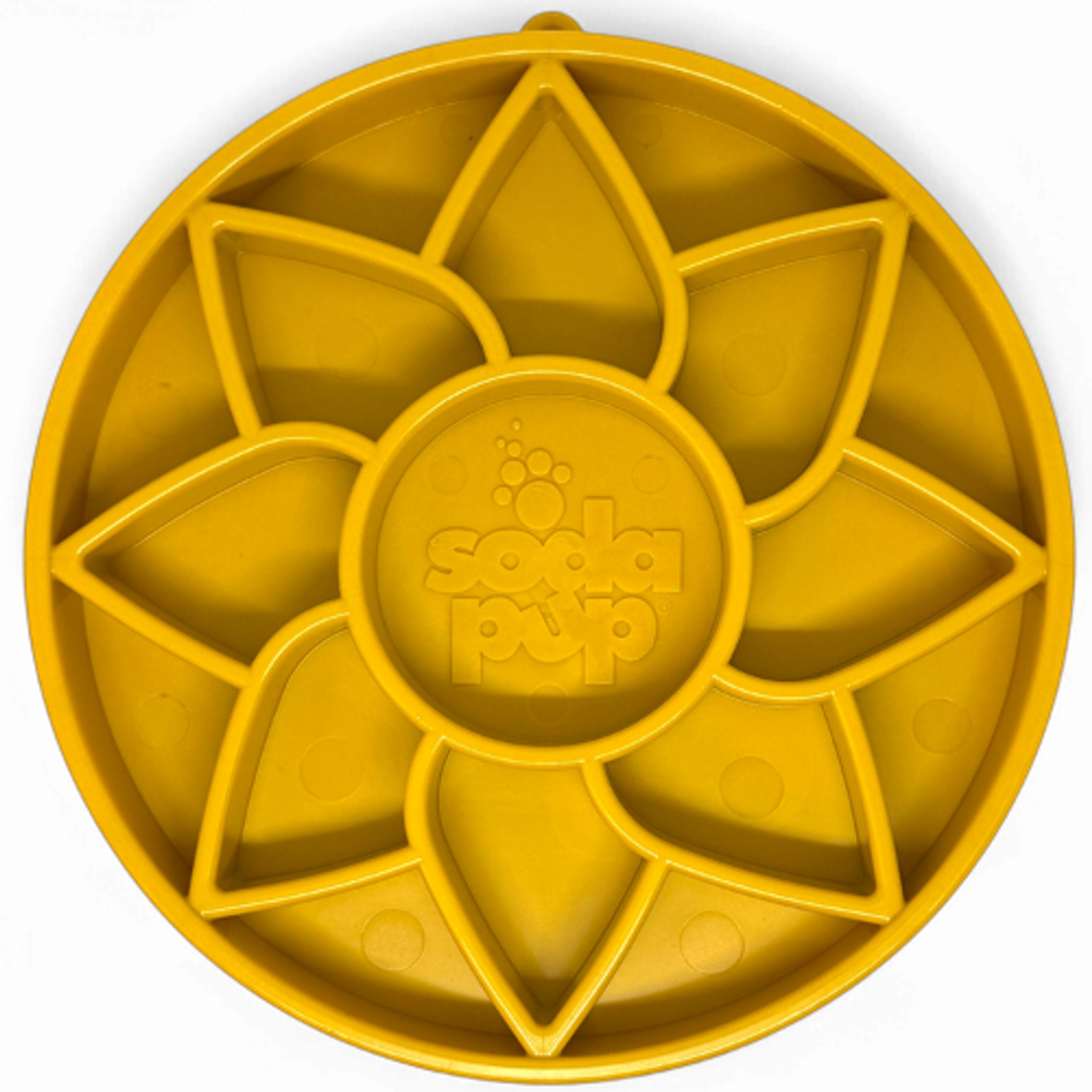 Sunflower eTray Shallow Slow Feeder Dog Bowl for Enrichment