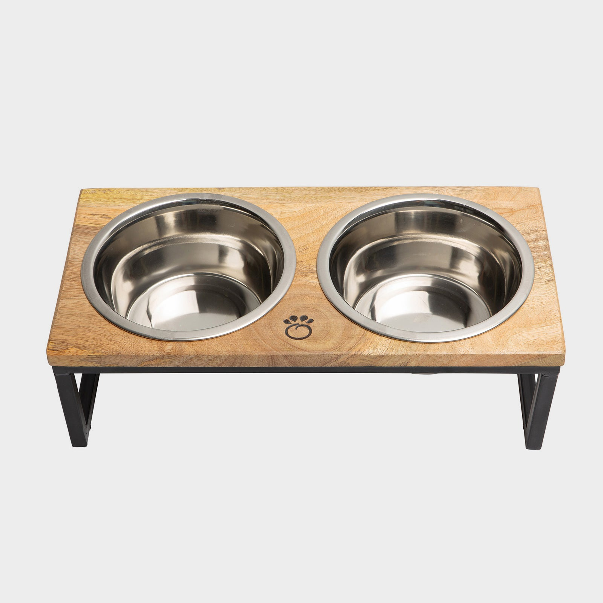 GF Pet Wood & Metal Elevated Feeder Image 1
