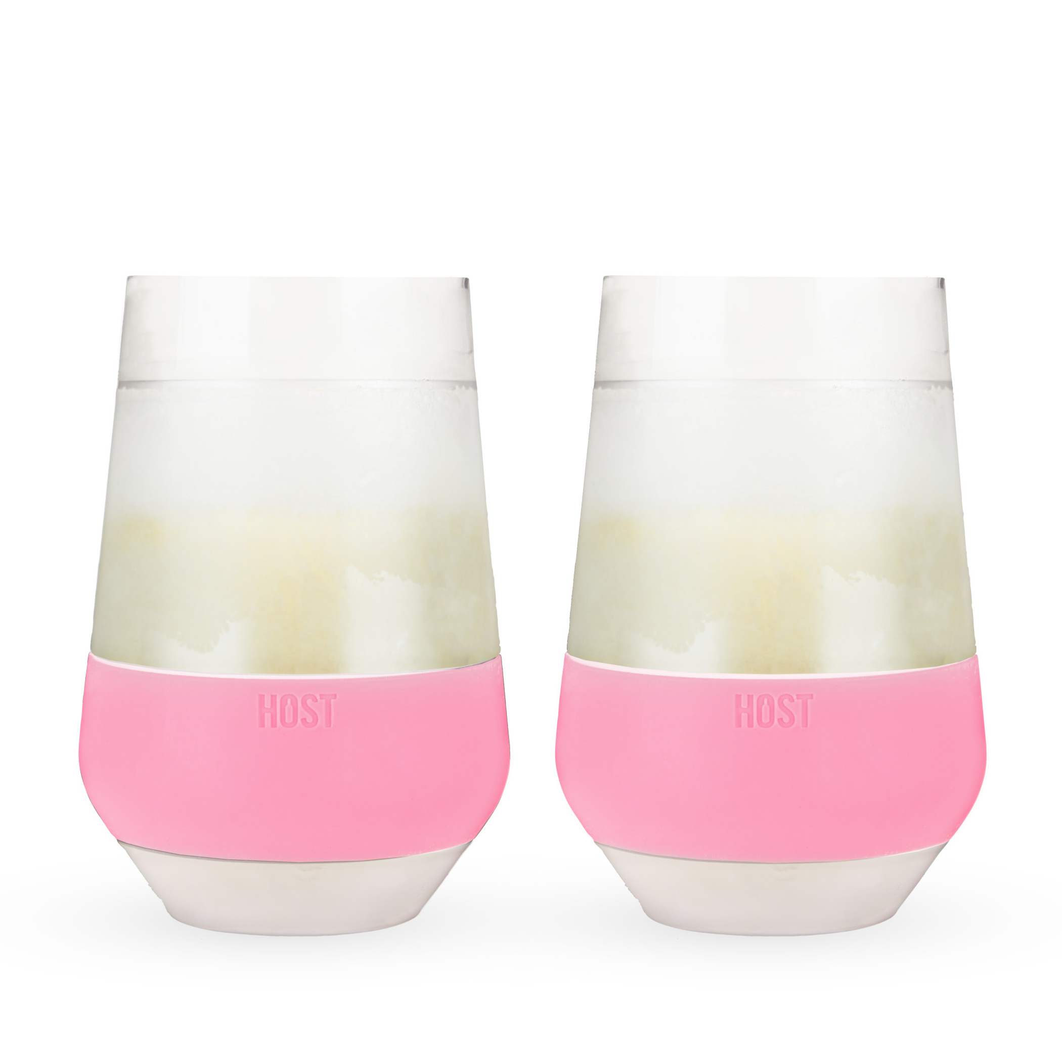 Cooling Cups Set Stemless Tumbler Insulated Silicone Band 12 Ounces Hand Wash Only For Wine Whiskey Beer Cocktail