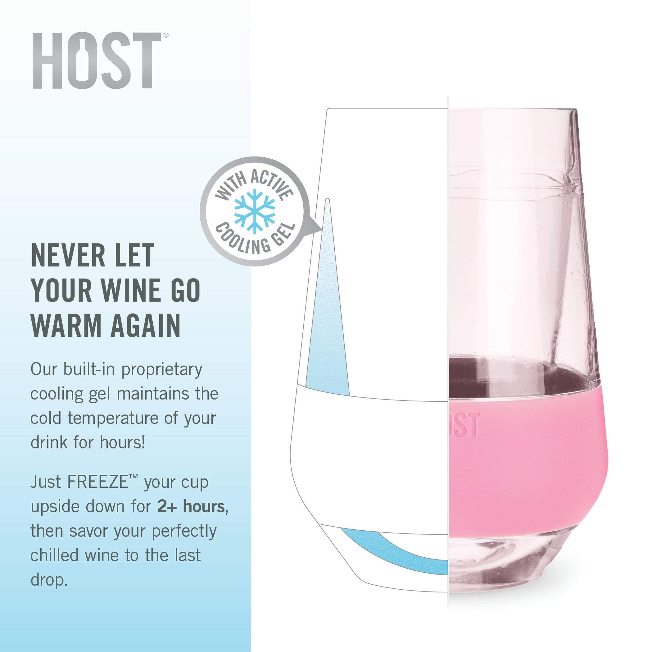 Cooling Cups Set Stemless Tumbler Insulated Silicone Band 12 Ounces Hand Wash Only For Wine Whiskey Beer Cocktail