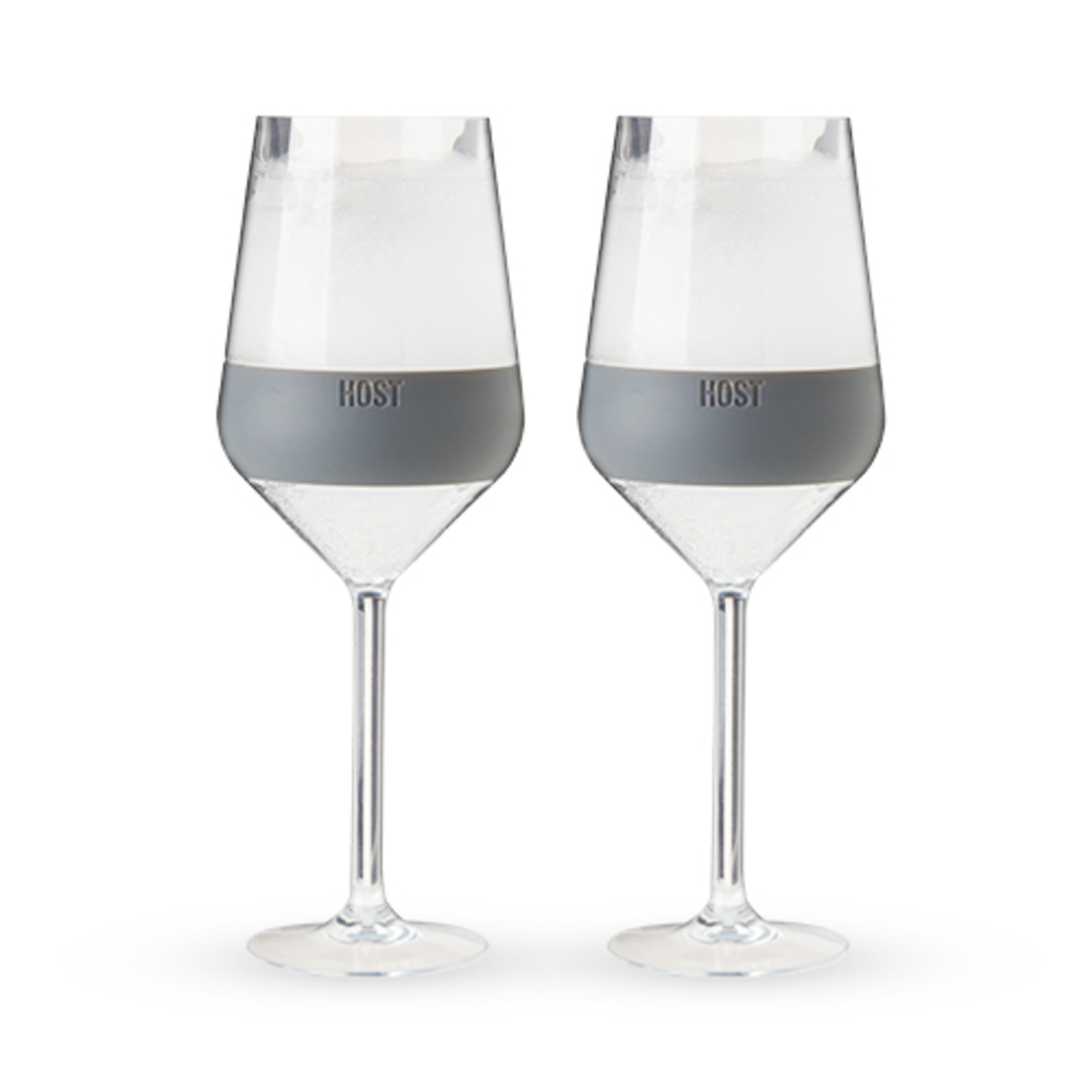 Cooling Cup Set Stemmed Insulated Silicone Band 6.5 Ounces Hand Wash Only User Friendly for Wine and Other Beverages
