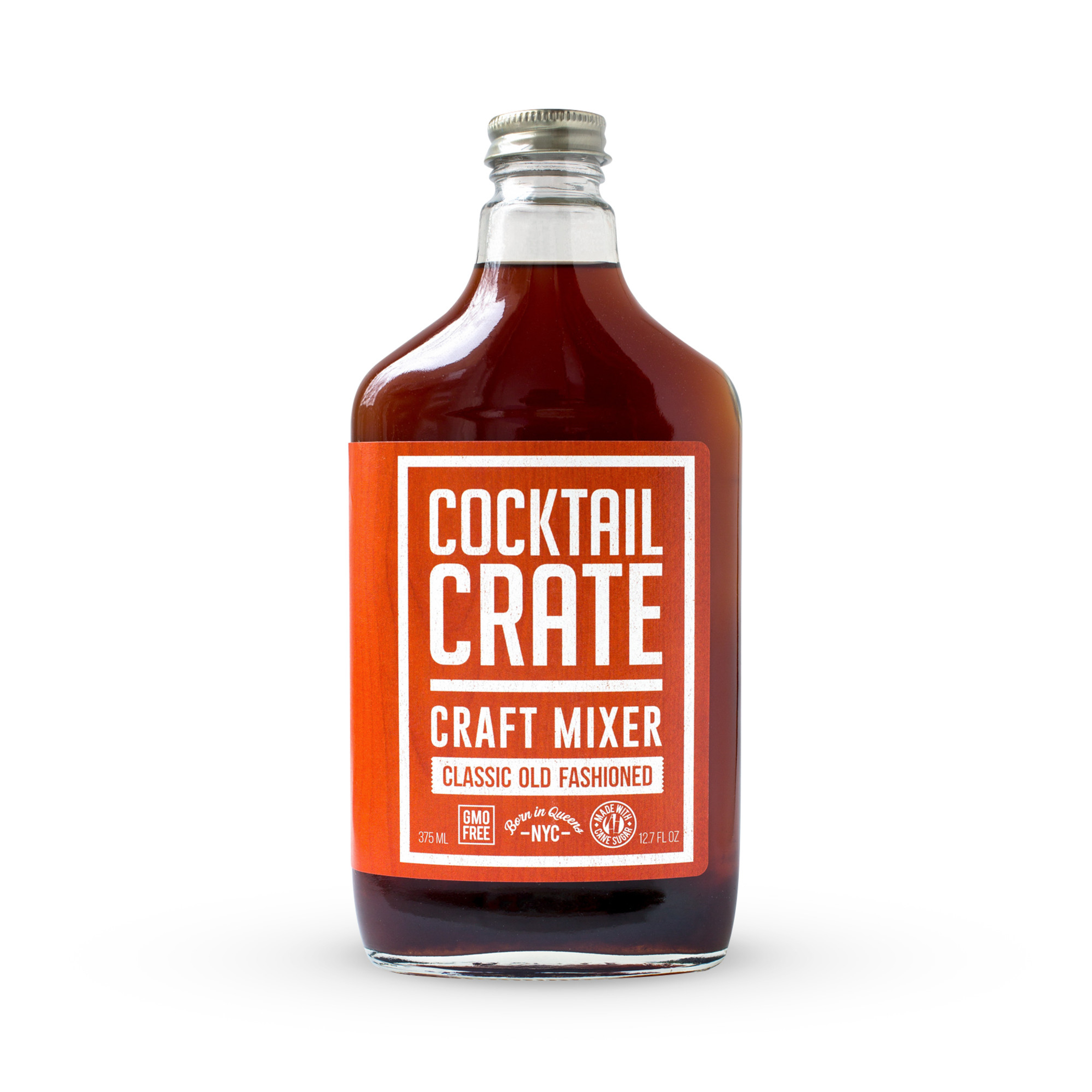 Cocktail Mixer Old Fashioned 375 ml Handcrafted Brown Turbinado Sugar Fresh Orange Classic Aromatic Bitters