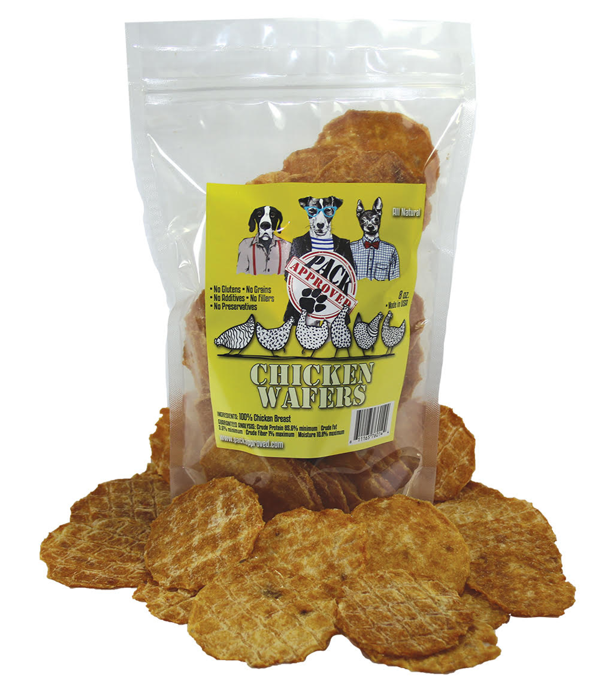 Chicken Wafers - 8 oz bag Image 1