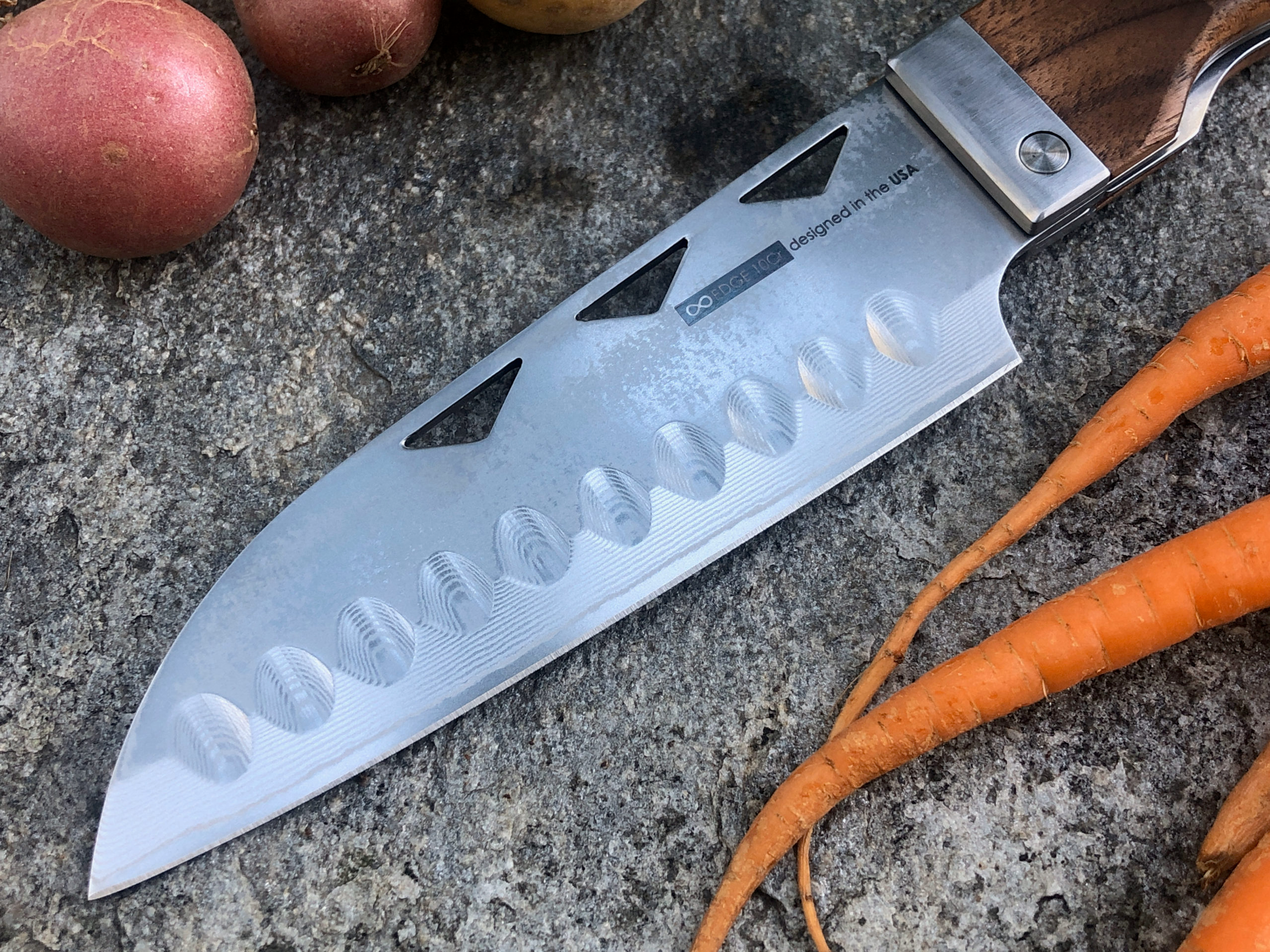 Folding Elite Santoku Knife - Picture 2 of 3