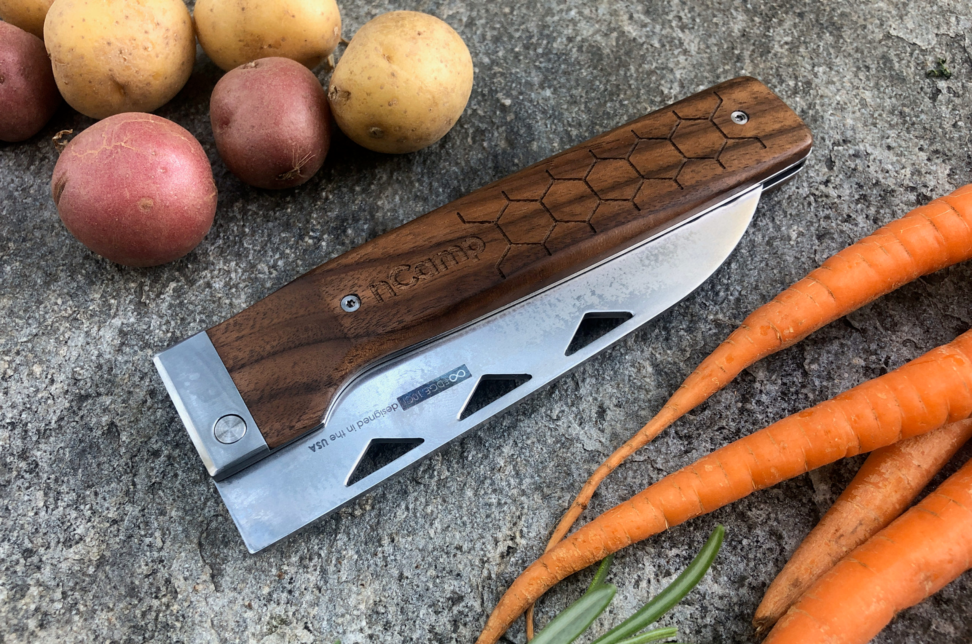 Folding Elite Santoku Knife - Picture 3 of 3