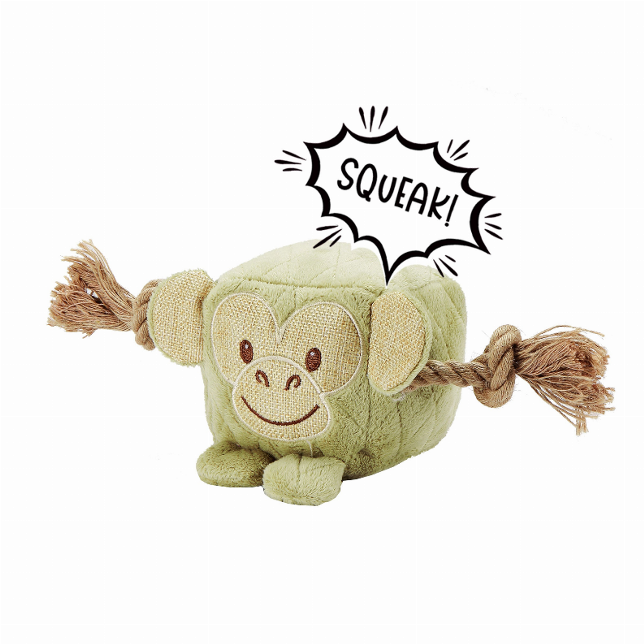 Cute Chunky Monkey Pet Toy Image 1