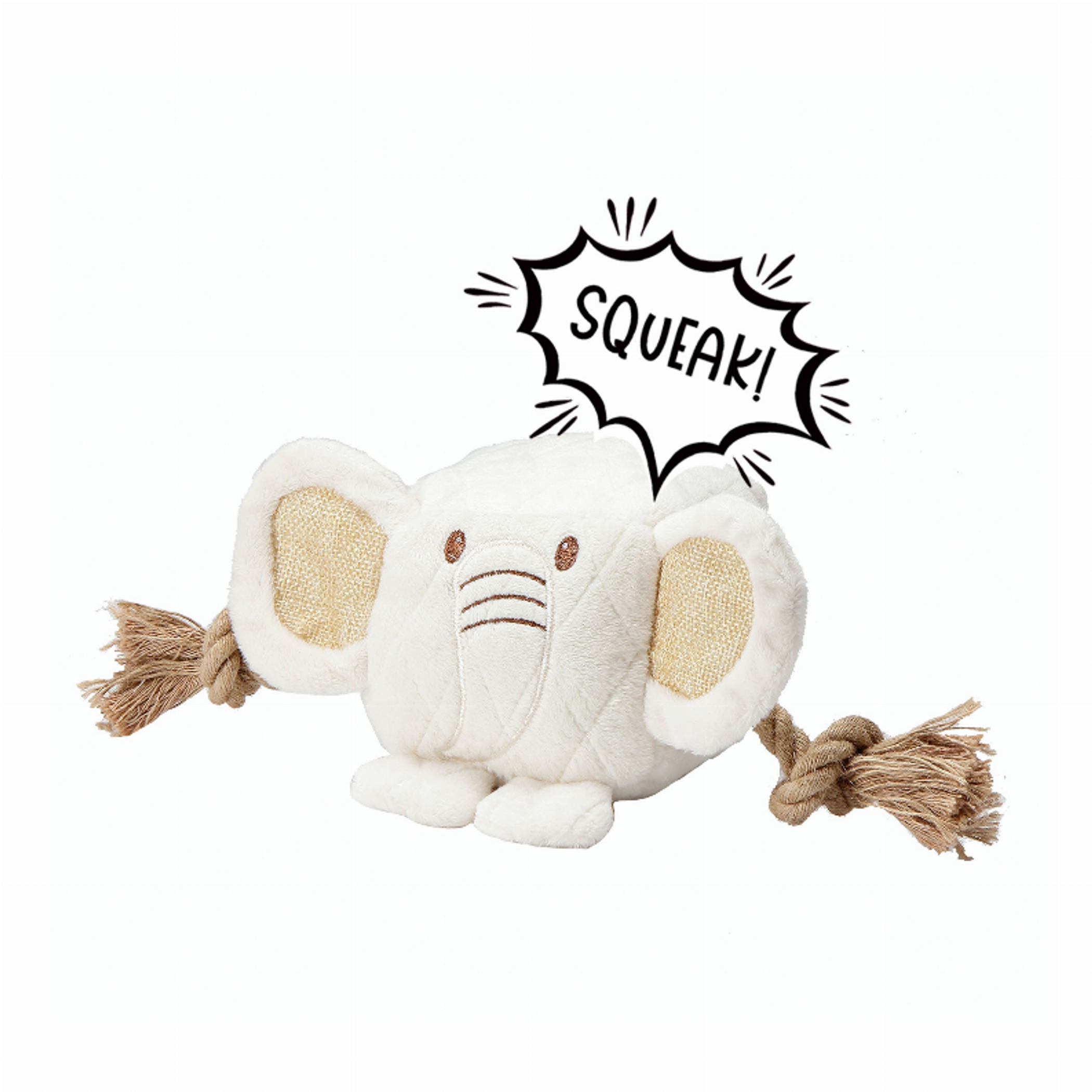 Cute Chunky Elephant Pet Toy Image 1