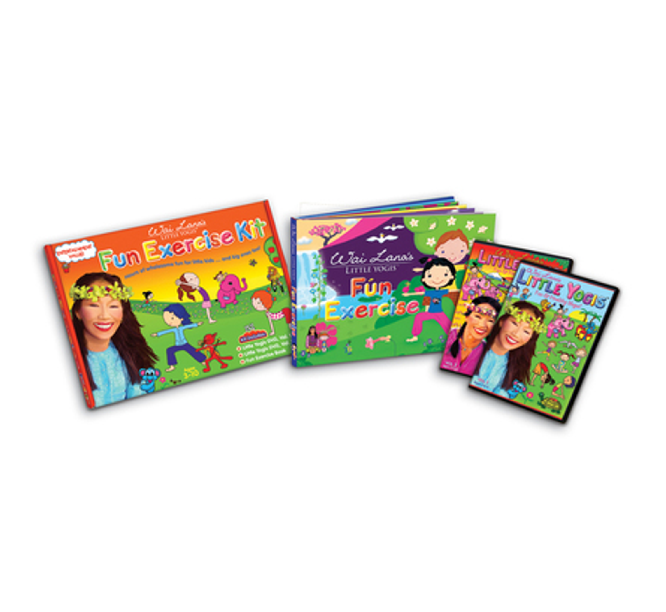 Yoga Kit Children's DVD CD Activity Book and Game Cards for Ages 3 and Above with Fun Exercise Book and Approximate 30 Minutes Runtime