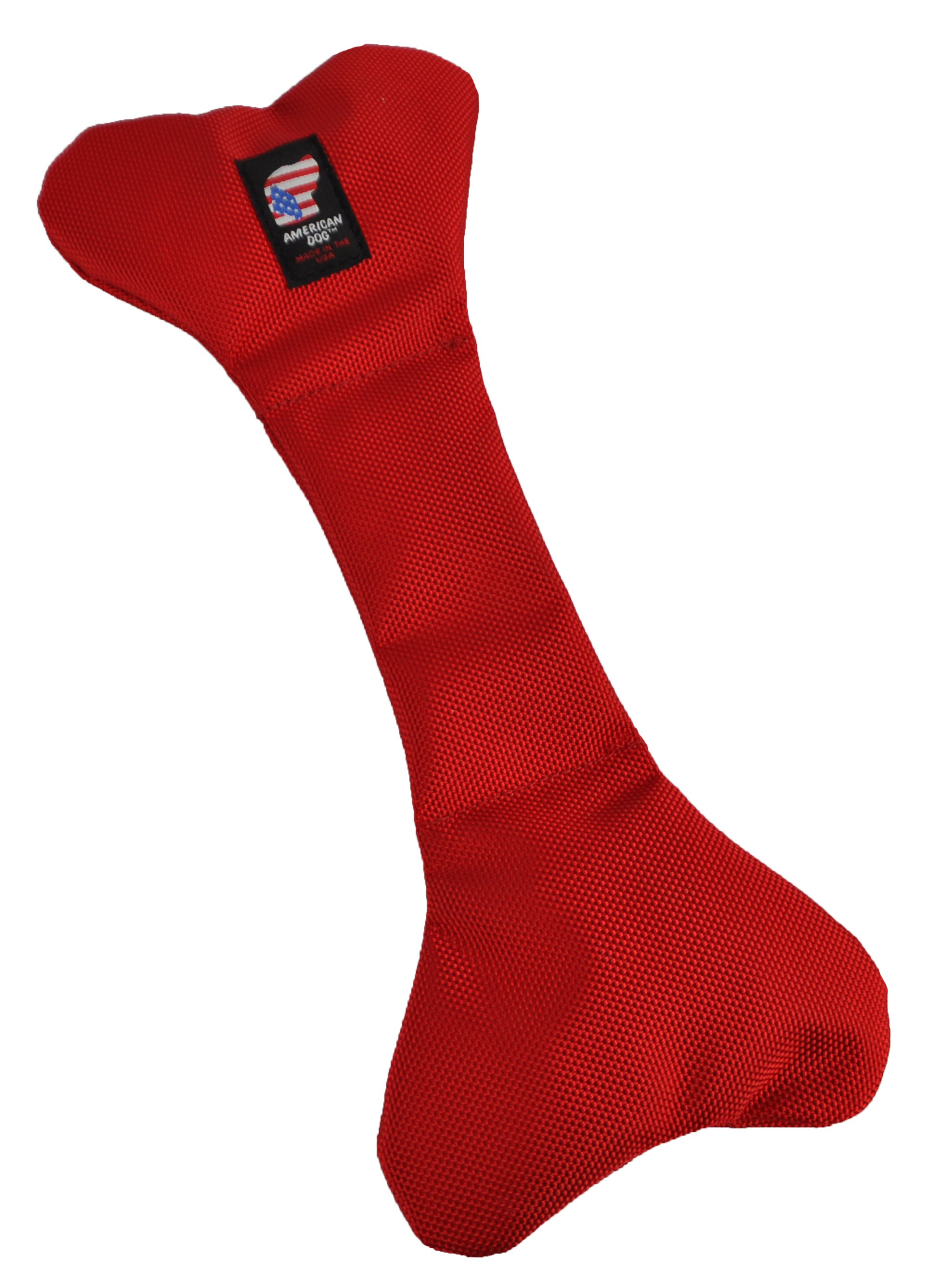 Bad To Da Bone Dog Toy - Medium - Red Image 1