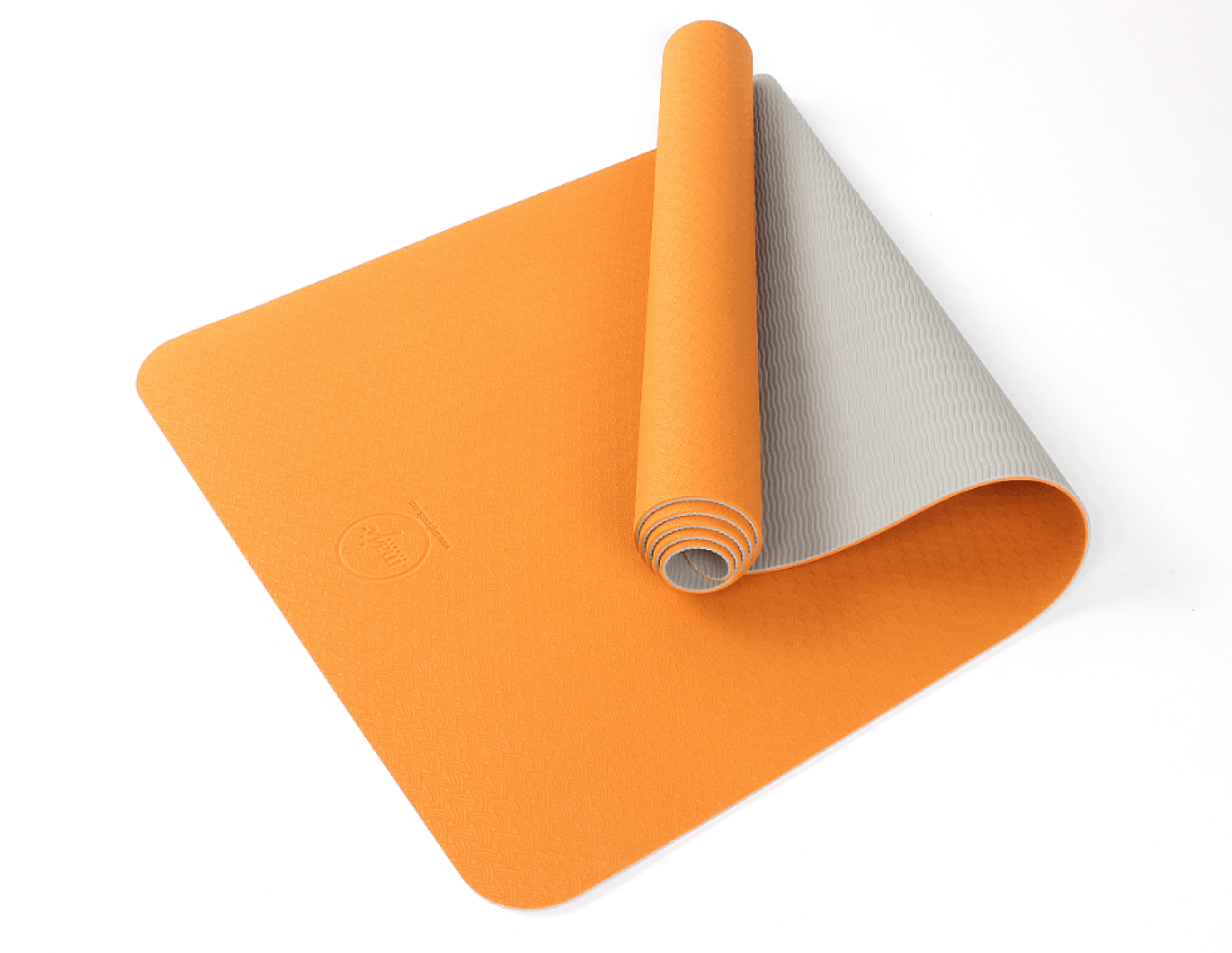 Mat de yoga función principal antideslizante tamaño 24 x 68 x 4mm color reversible material TPE ecológico ligero y resistente