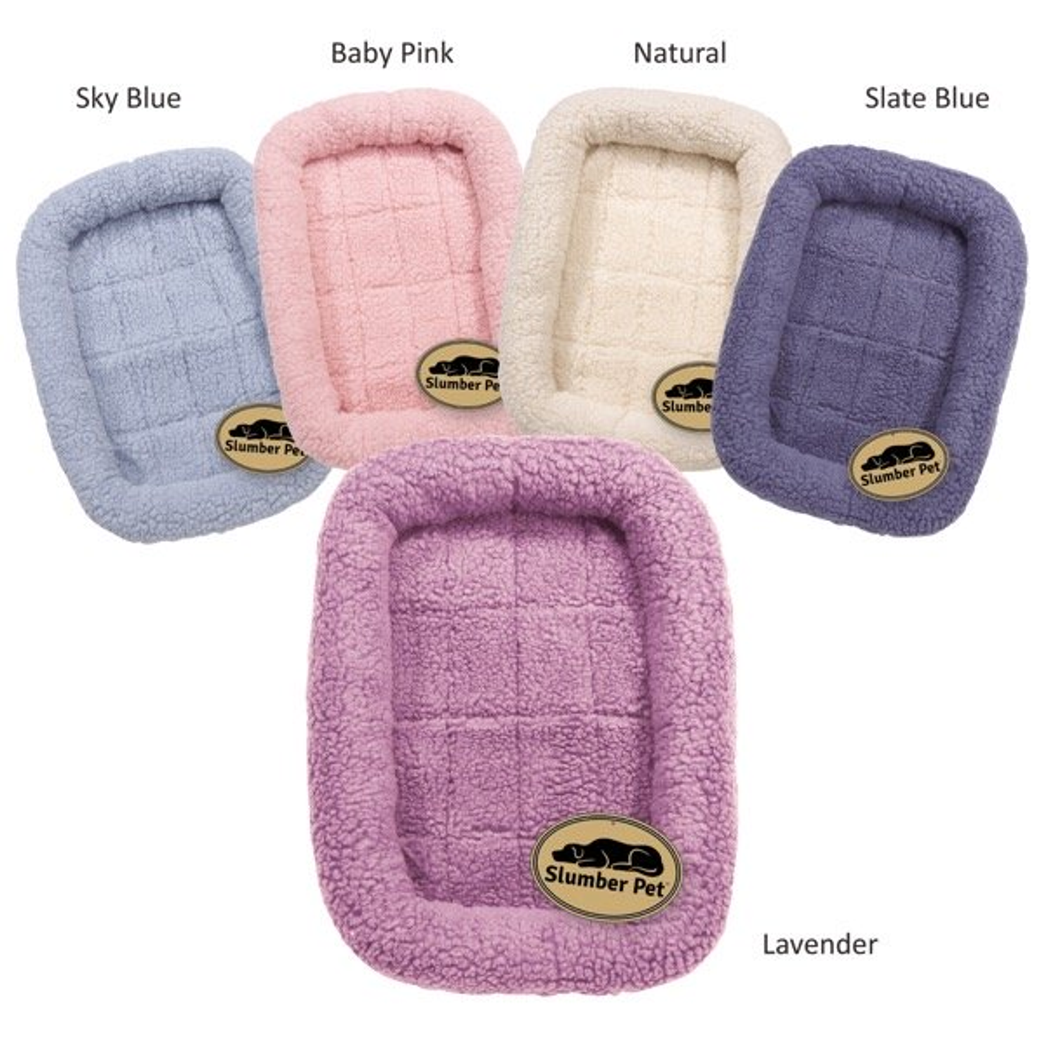 Slumber Pet Sherpa Crate Bed Image 1