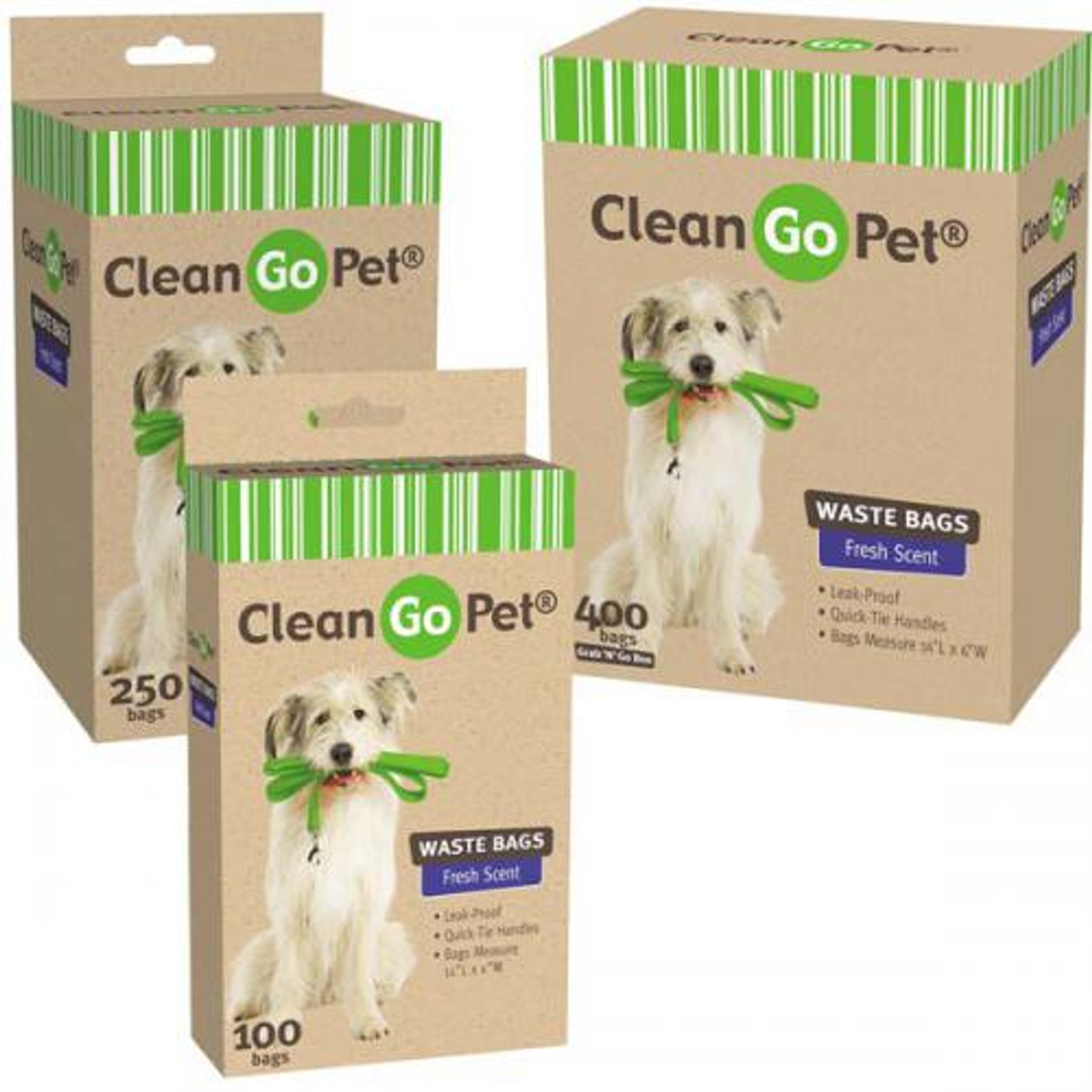 Clean Go Pet Fresh Scented Doggy Waste Bags 400 Ct Image 1