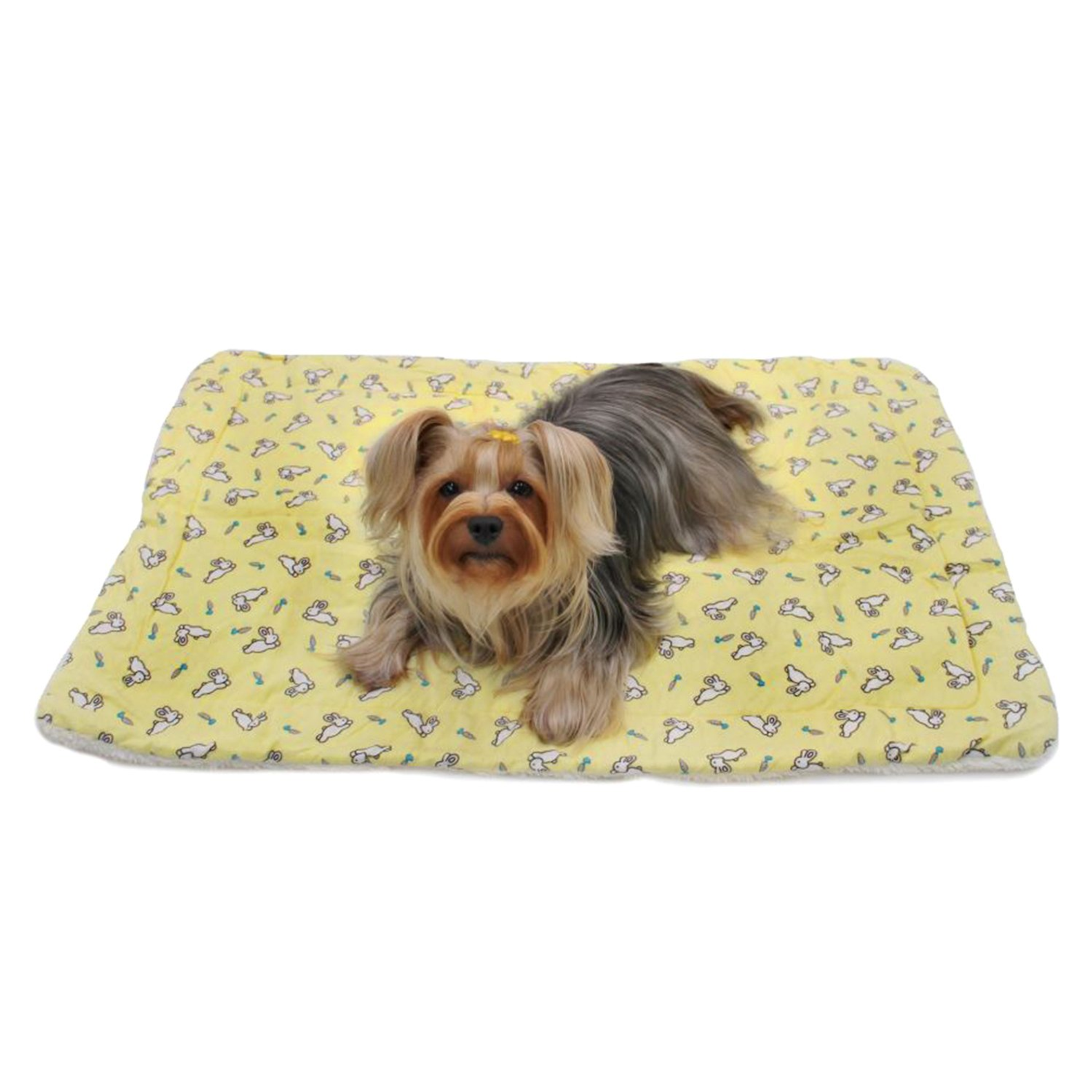 Hopping Bunny Flannel/Ultra-Plush Blanket Image 1