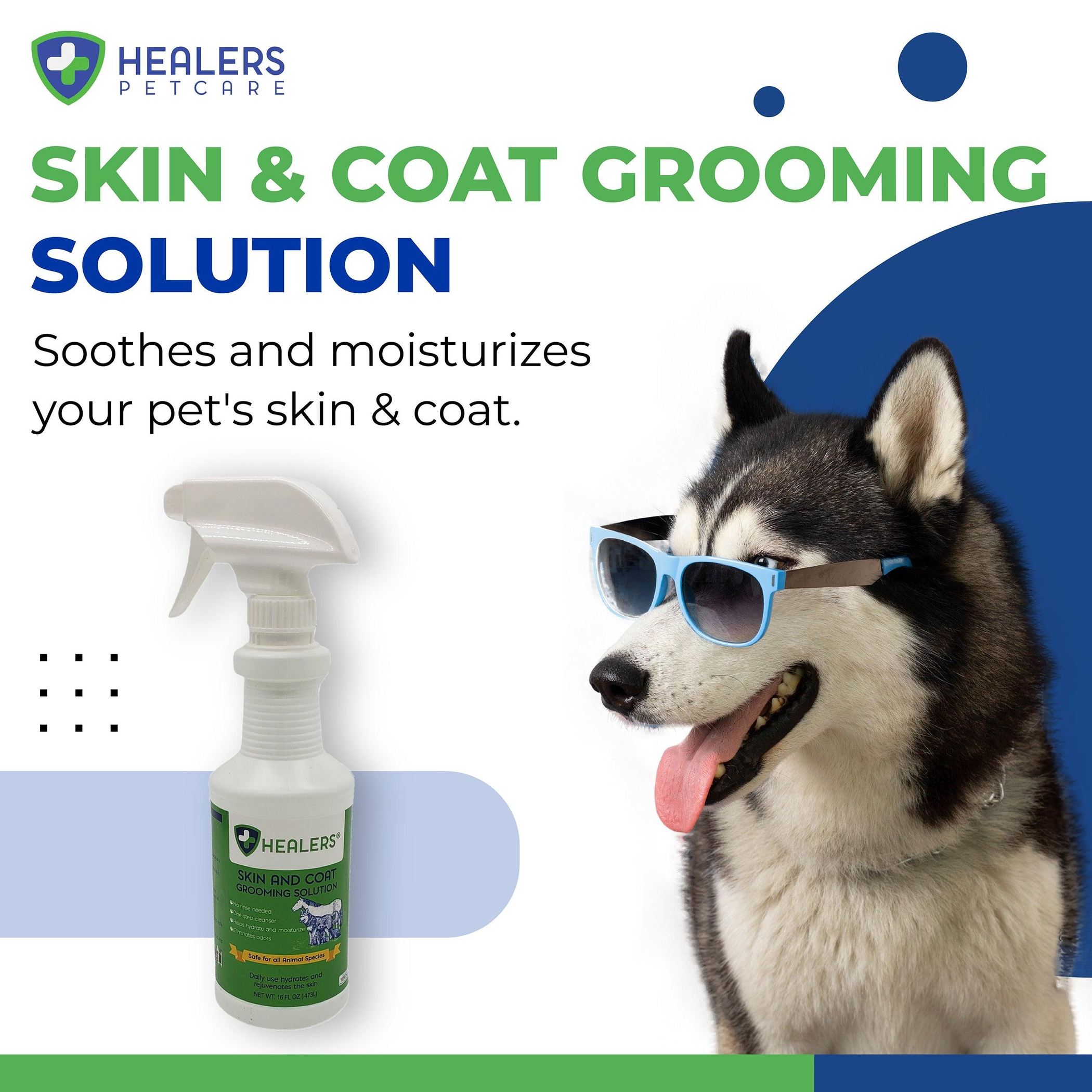 Grooming Spray Skin & Coat Natural Solution Detoxifying Agent Hypochlorous Acid 18 Month Shelf Life No Rinsing Needed