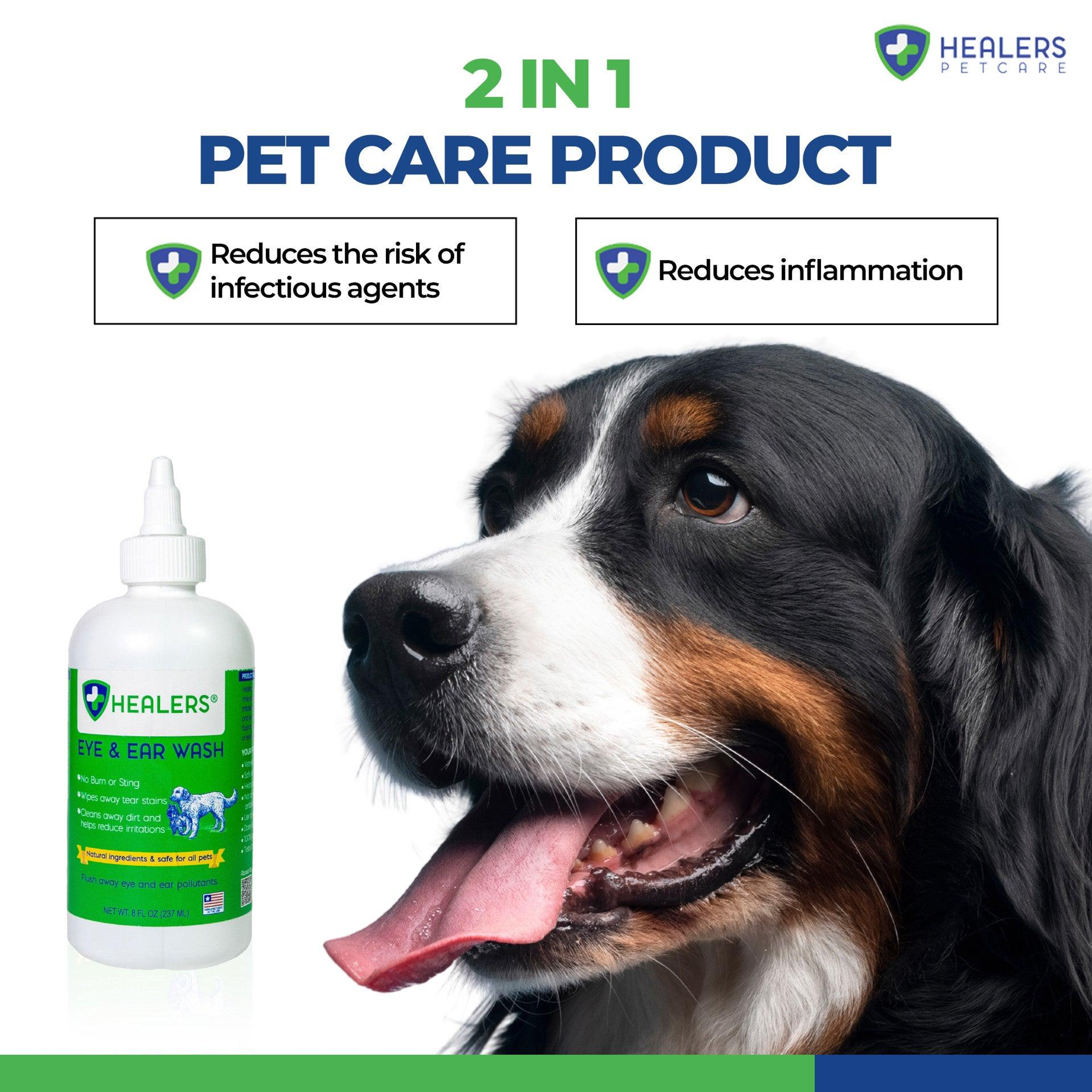 Eye and Ear Wash 2-in-1 Cleansing Gentle Solution Hypochlorous Acid Non-Irritating 4oz and 8oz Size