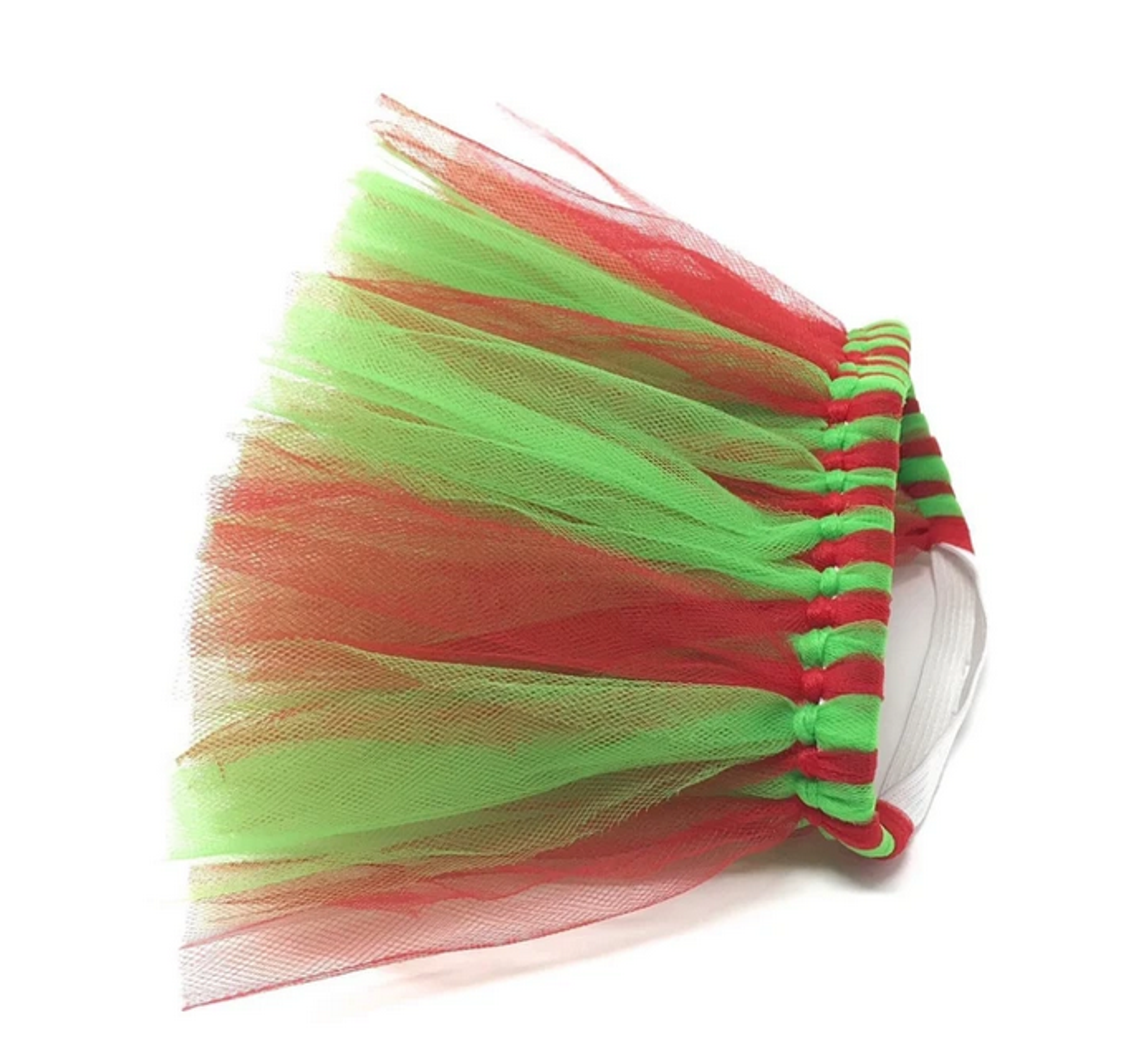 Red and Green Christmas Dog Tutu Skirt (XS) Image 1