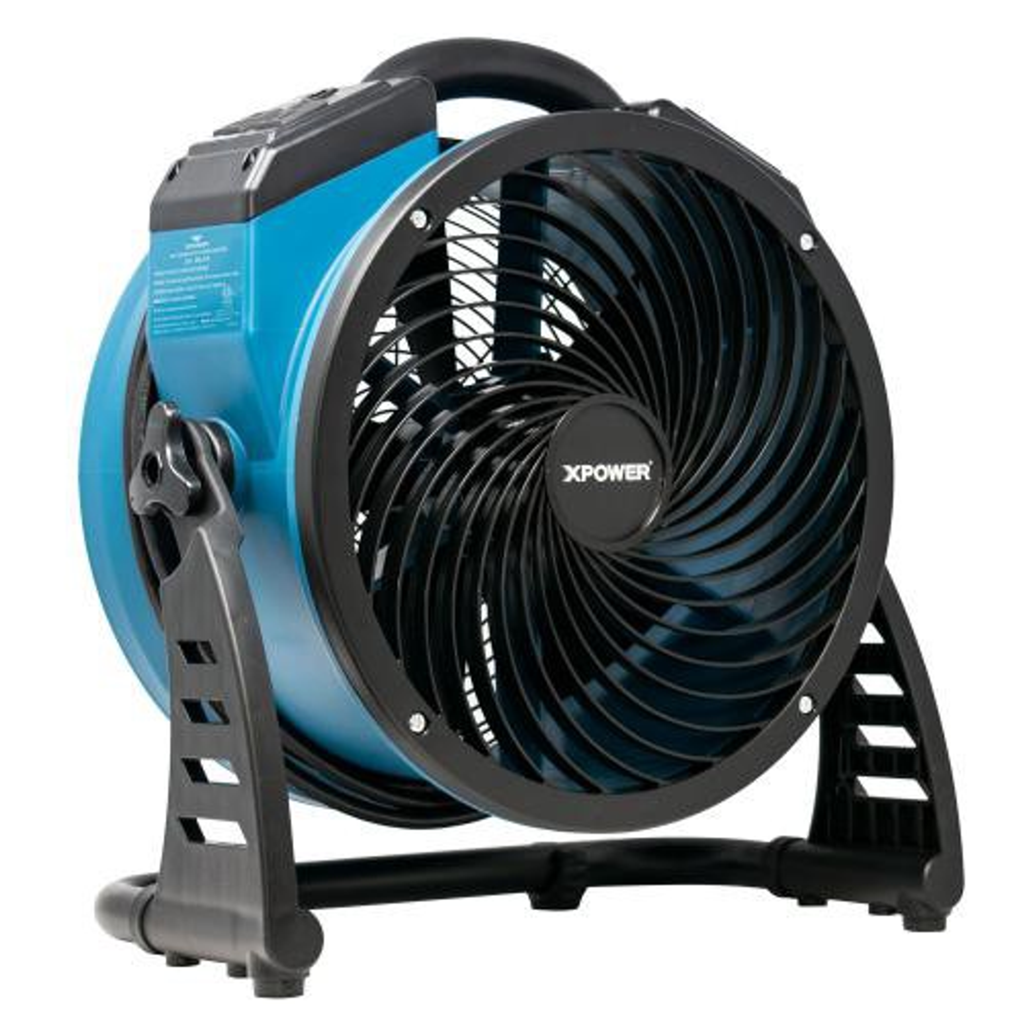 Utility Fan Air Circulator 4 Speed 1300 CFM Durable Polypropylene 6 Foot Cord Lightweight Multipurpose for Drying Carpets Floors Walls Ceilings