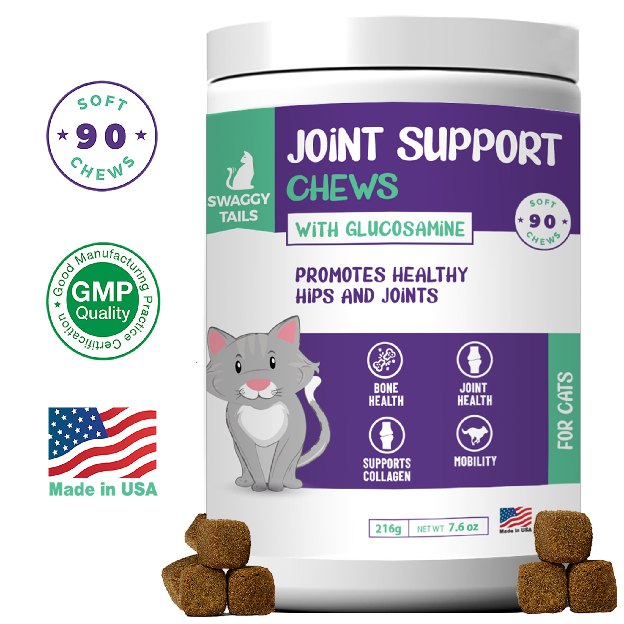 Swaggy Tails Joint Support for Cats Image 1